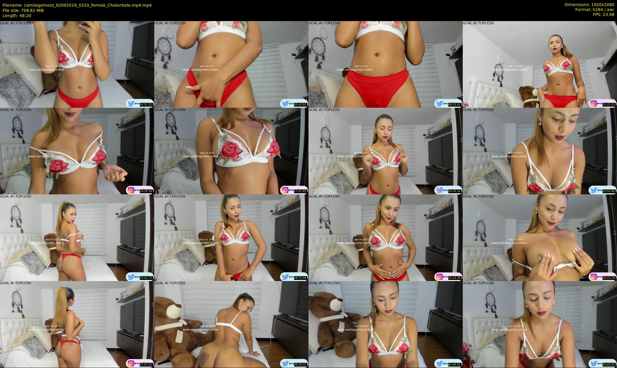 camilagomezz — 49 minute Chaturbate female cam show recording, 1080p, Sep 2, 2019