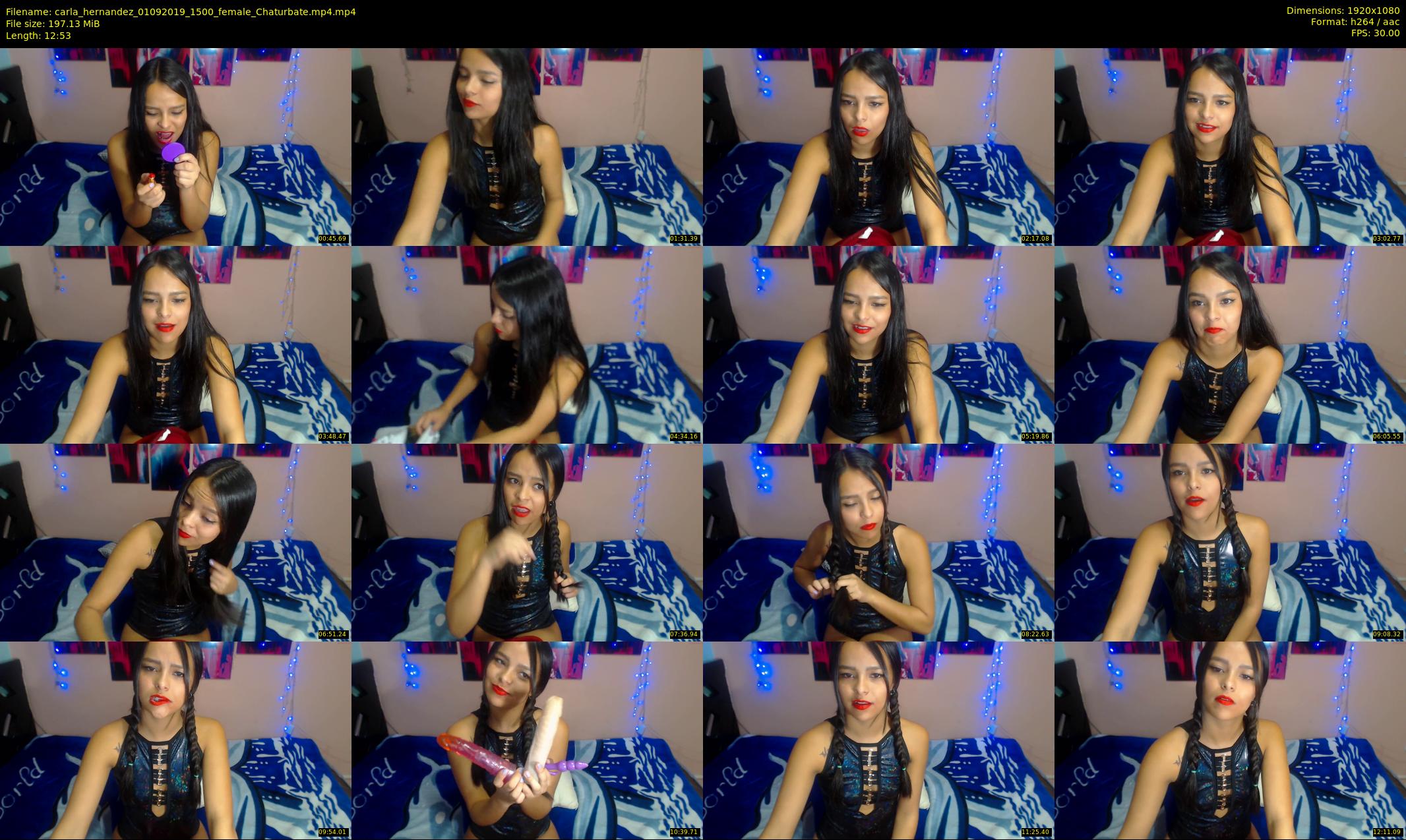 carla_hernandez — 13 minute Chaturbate female cam show recording, 1080p, Sep 1, 2019