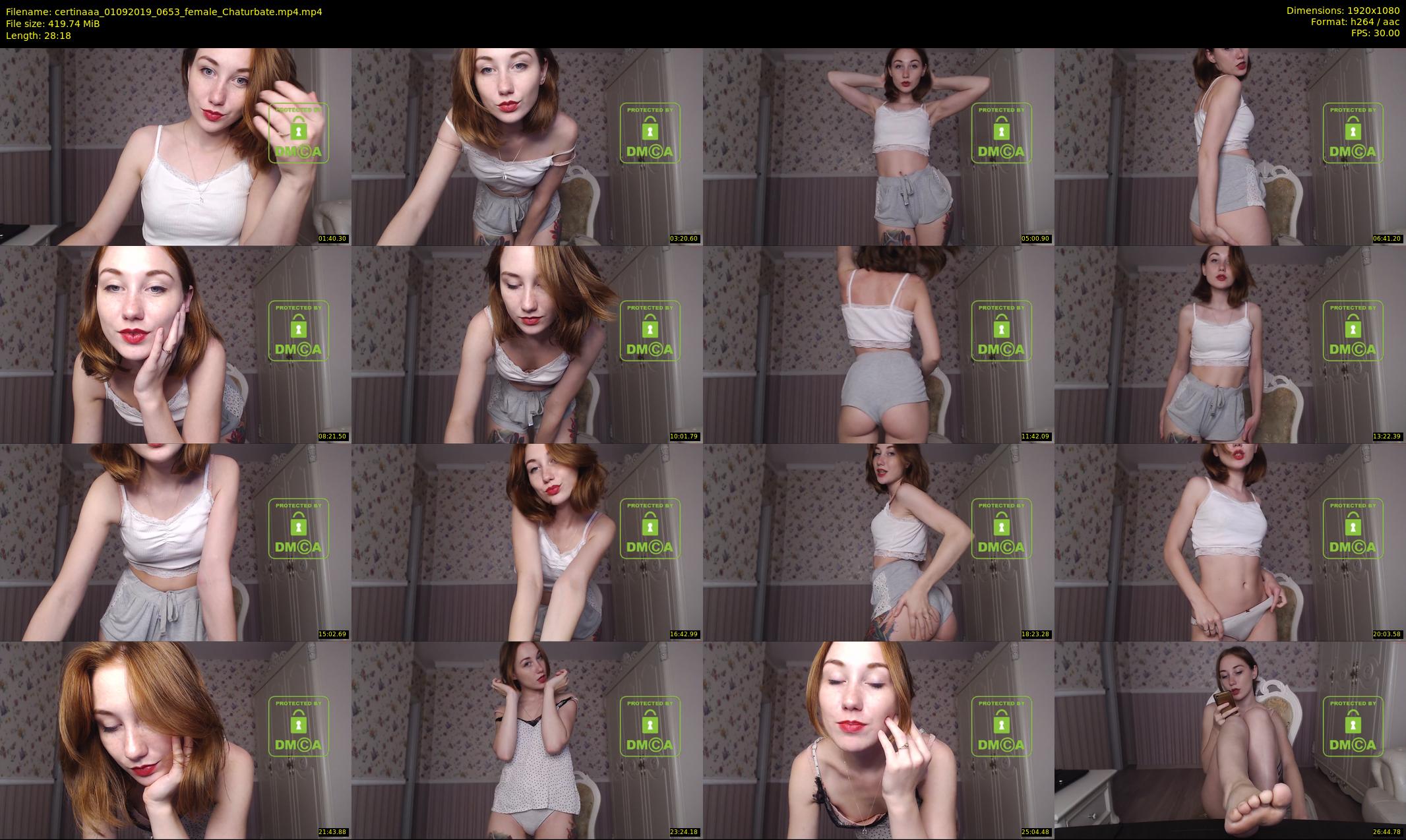 certinaaa — 29 minute Chaturbate female cam show recording, 1080p, Sep 1, 2019