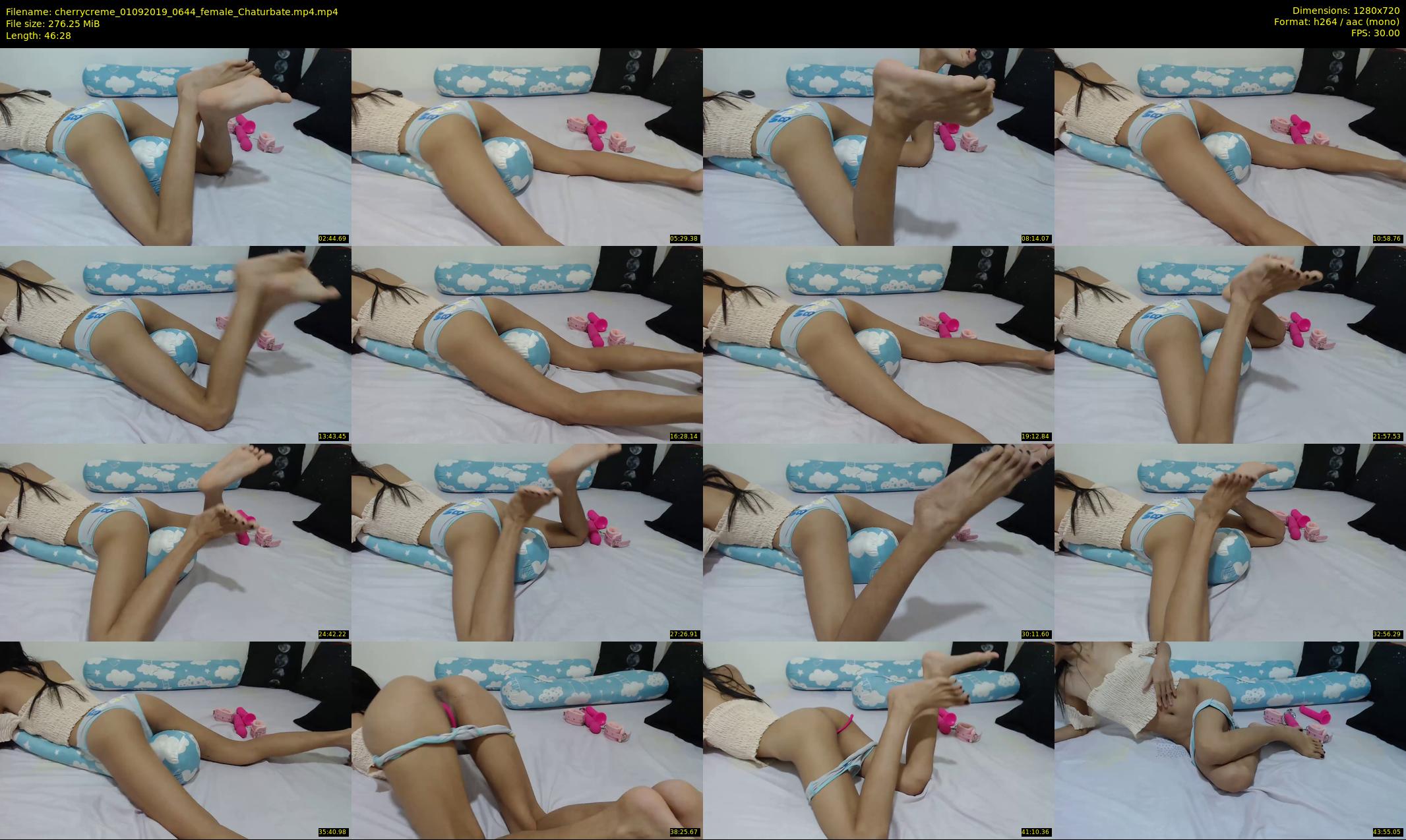 cherrycreme — 47 minute Chaturbate female cam show recording, 720p, Sep 1, 2019