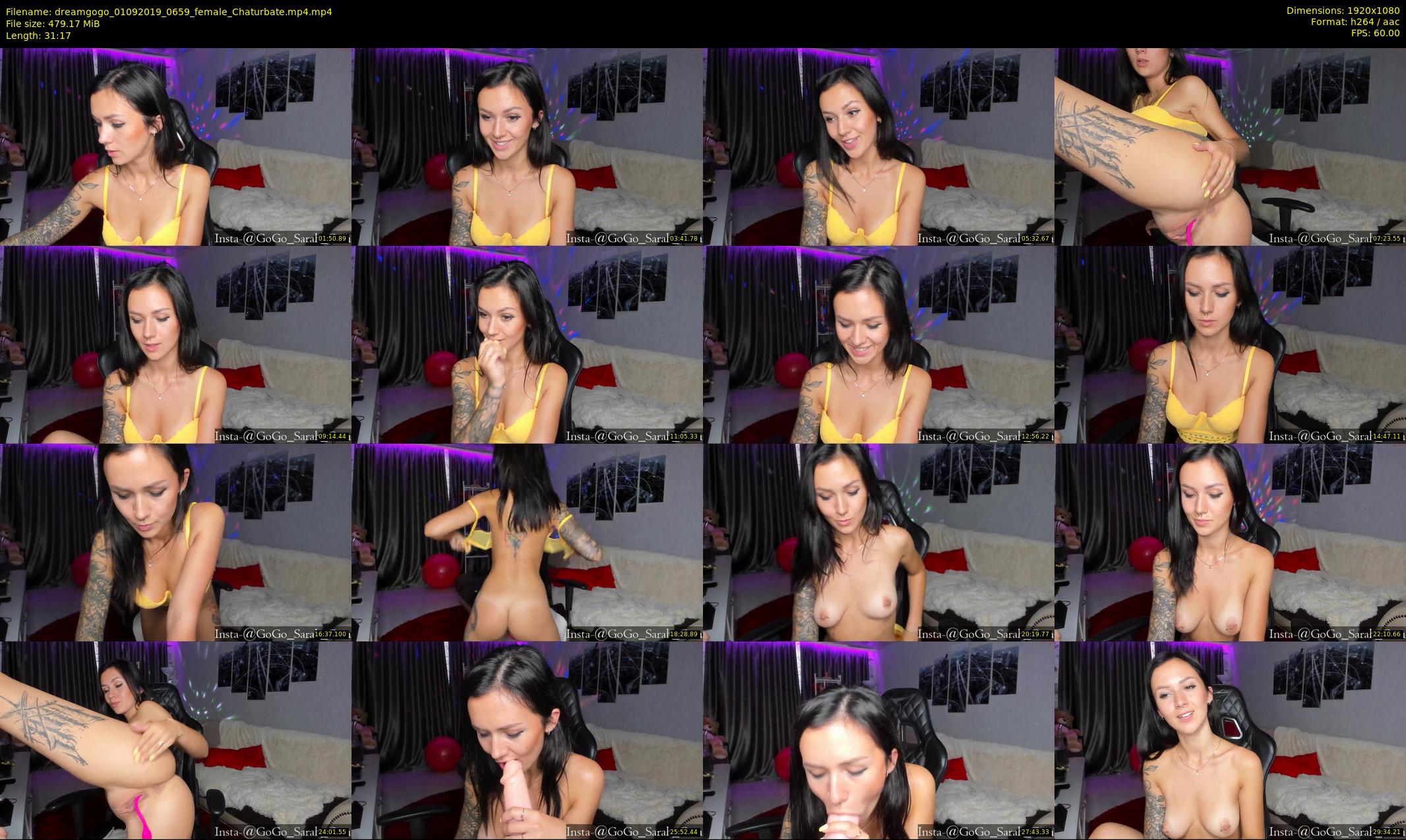 dreamgogo — 32 minute Chaturbate female cam show recording, 1080p, Sep 1, 2019