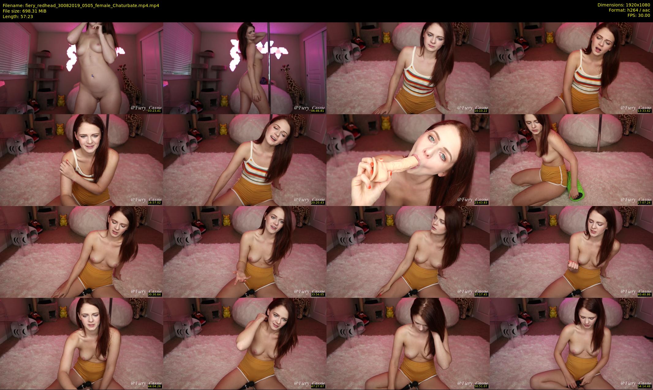 fiery_redhead — 58 minute Chaturbate female cam show recording, 1080p, Aug 30, 2019