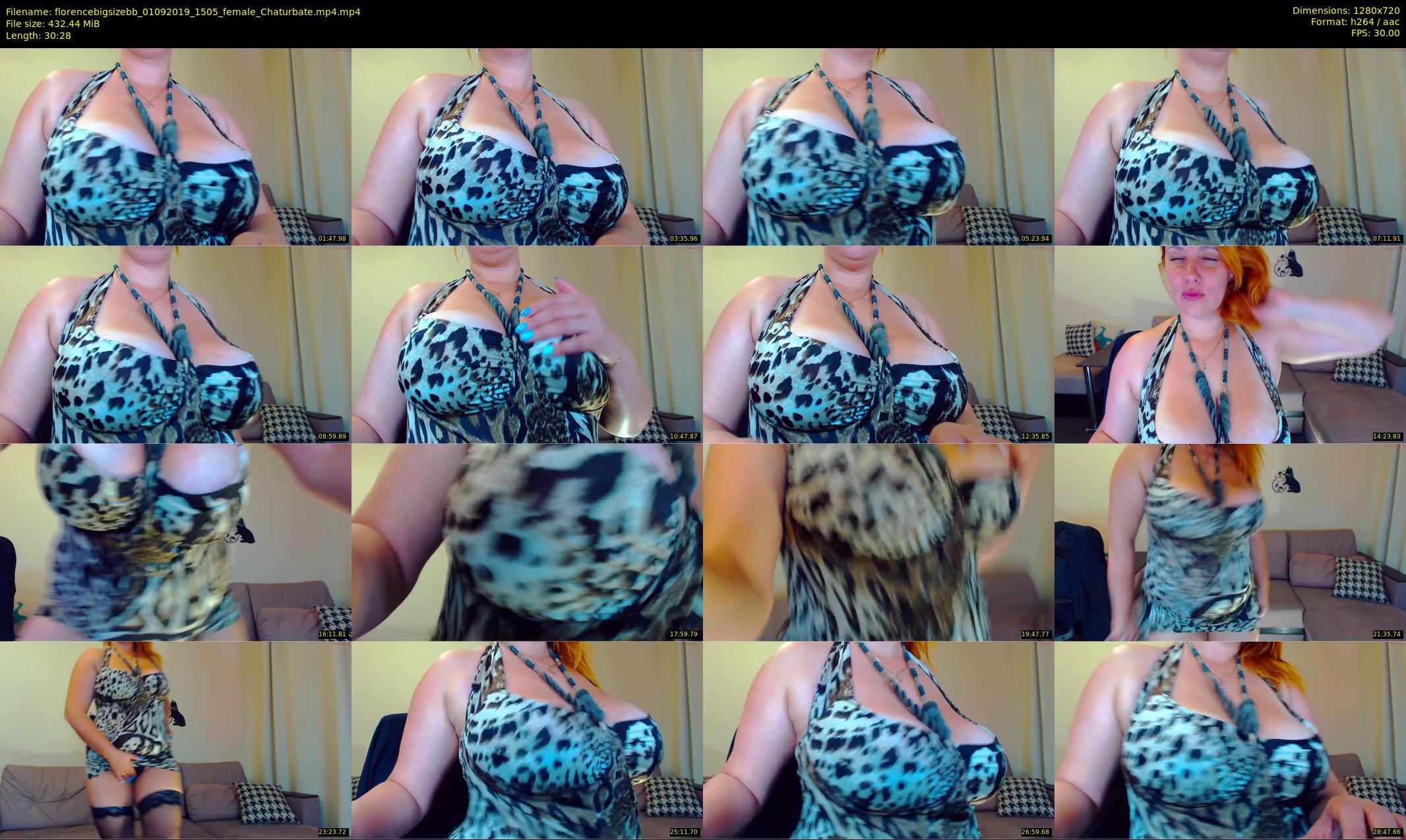 florencebigsizebb — 31 minute Chaturbate female cam show recording, 720p, Sep 1, 2019