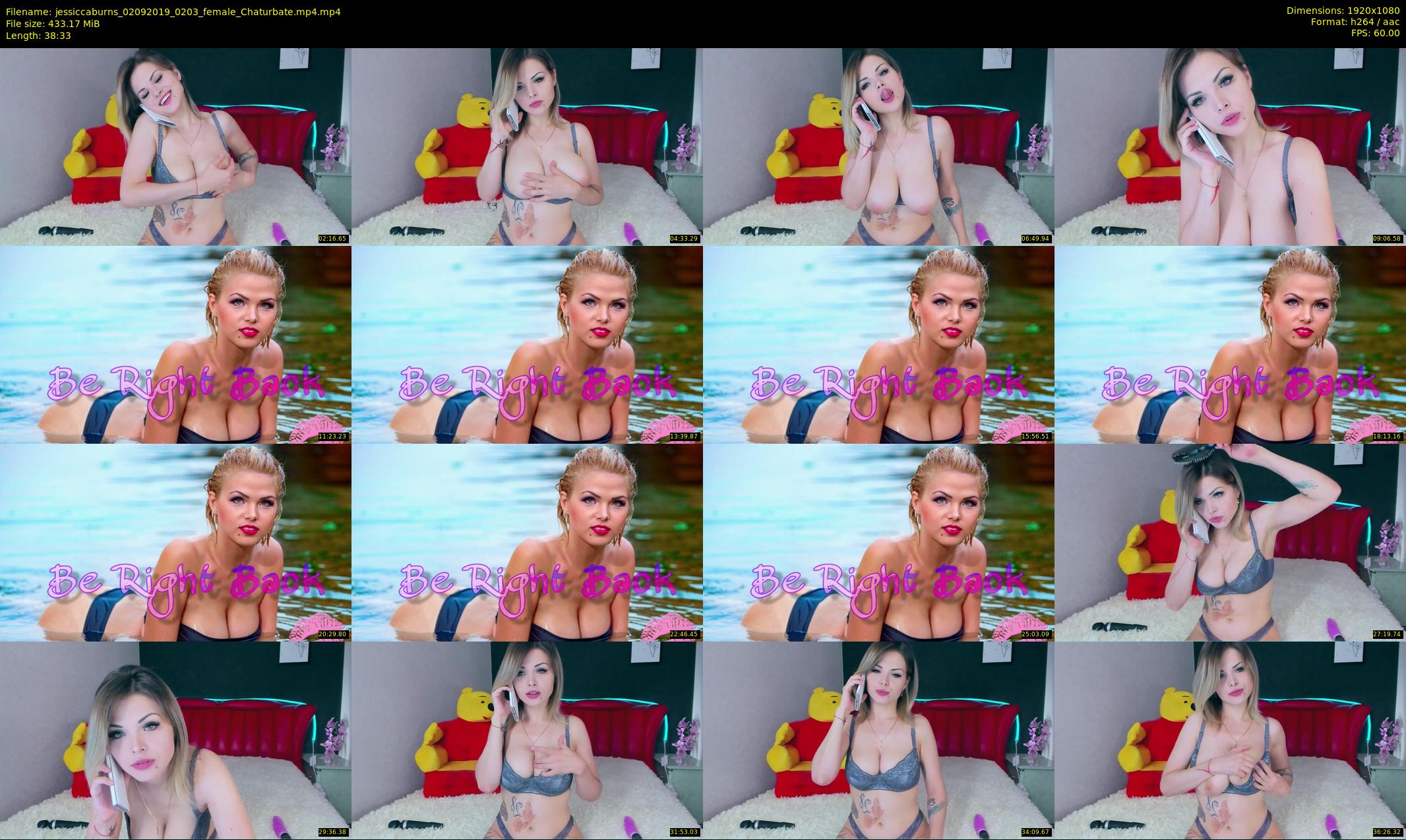 jessiccaburns — 39 minute Chaturbate female cam show recording, 1080p, Sep 2, 2019