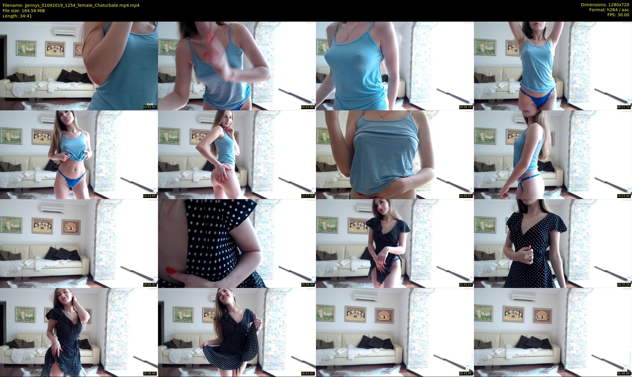 jjennys — 35 minute Chaturbate female cam show recording, 720p, Sep 1, 2019