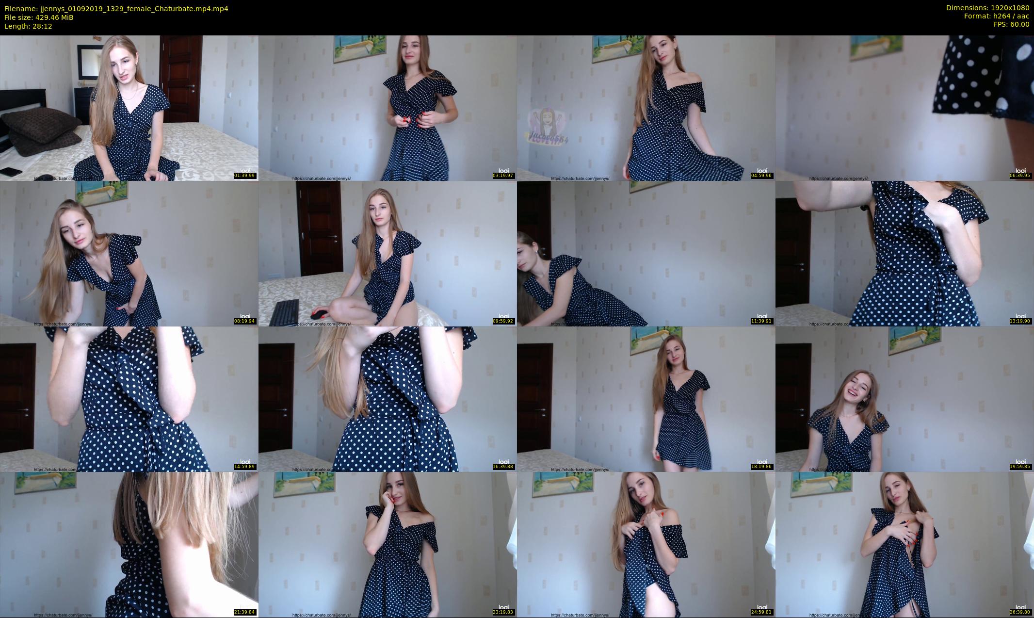 jjennys — 29 minute Chaturbate female cam show recording, 1080p, Sep 1, 2019