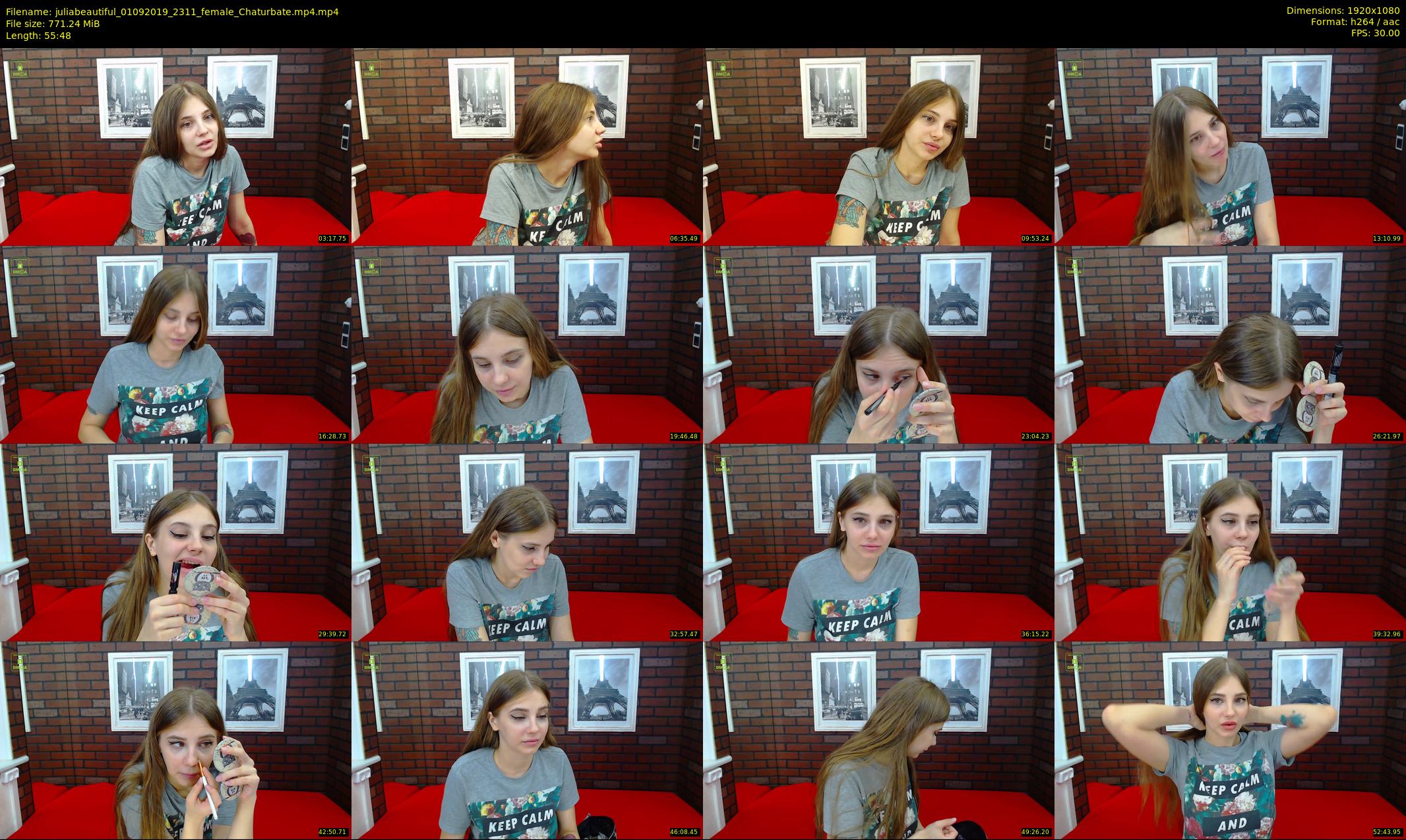 juliabeautiful — 56 minute Chaturbate female cam show recording, 1080p, Sep 1, 2019