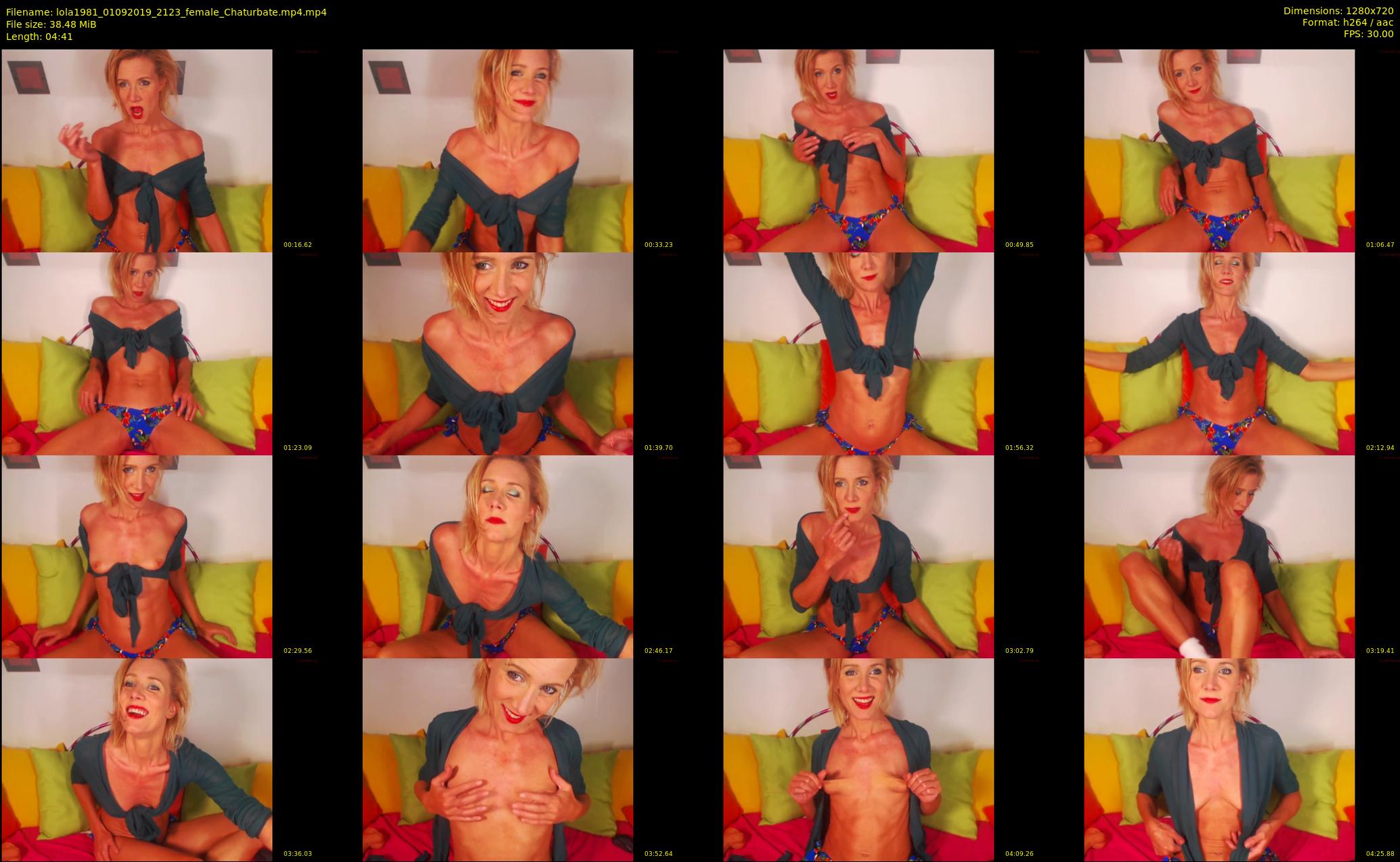 lola1981 — 5 minute Chaturbate female cam show recording, 720p, Sep 1, 2019