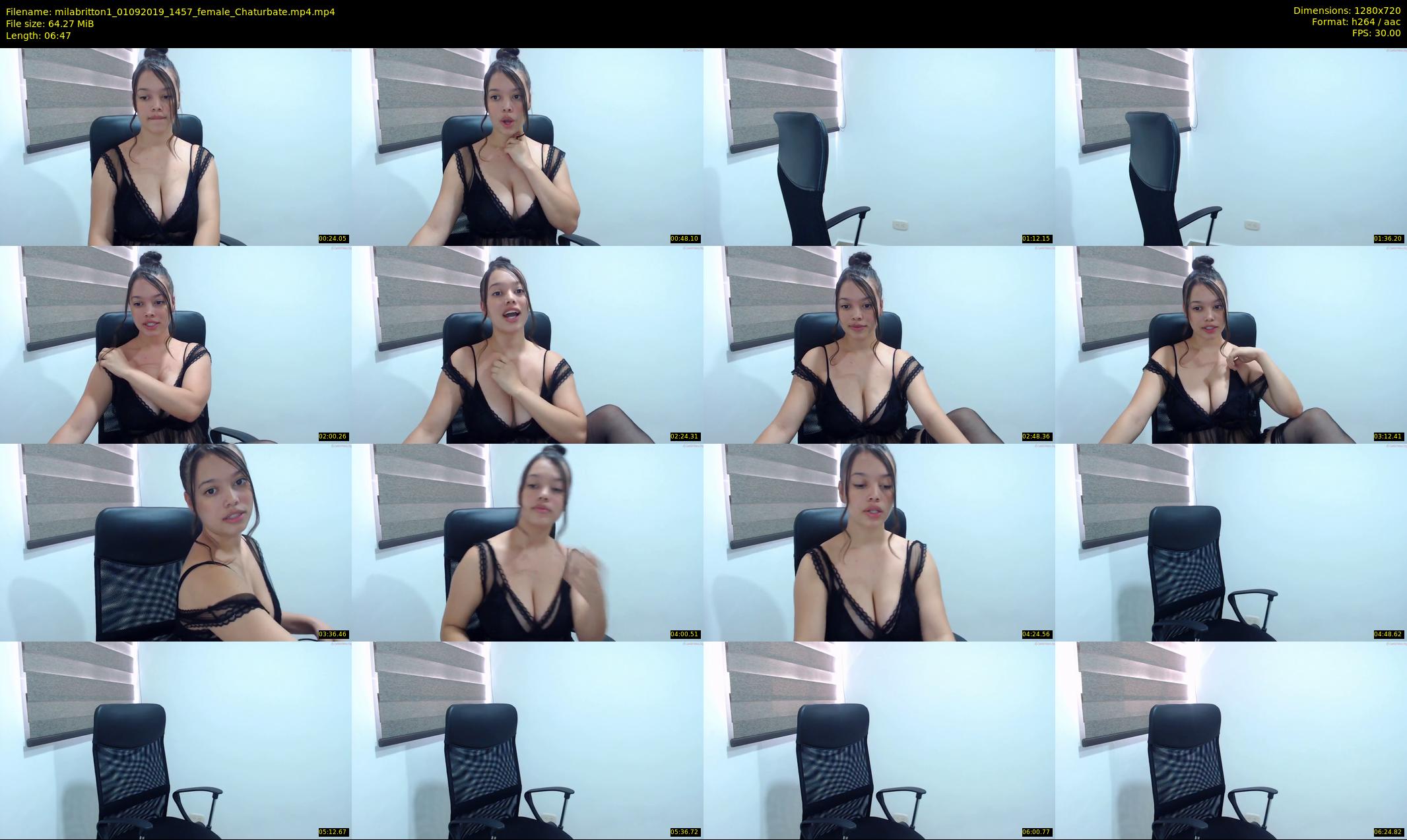 milabritton1 — 7 minute Chaturbate female cam show recording, 720p, Sep 1, 2019