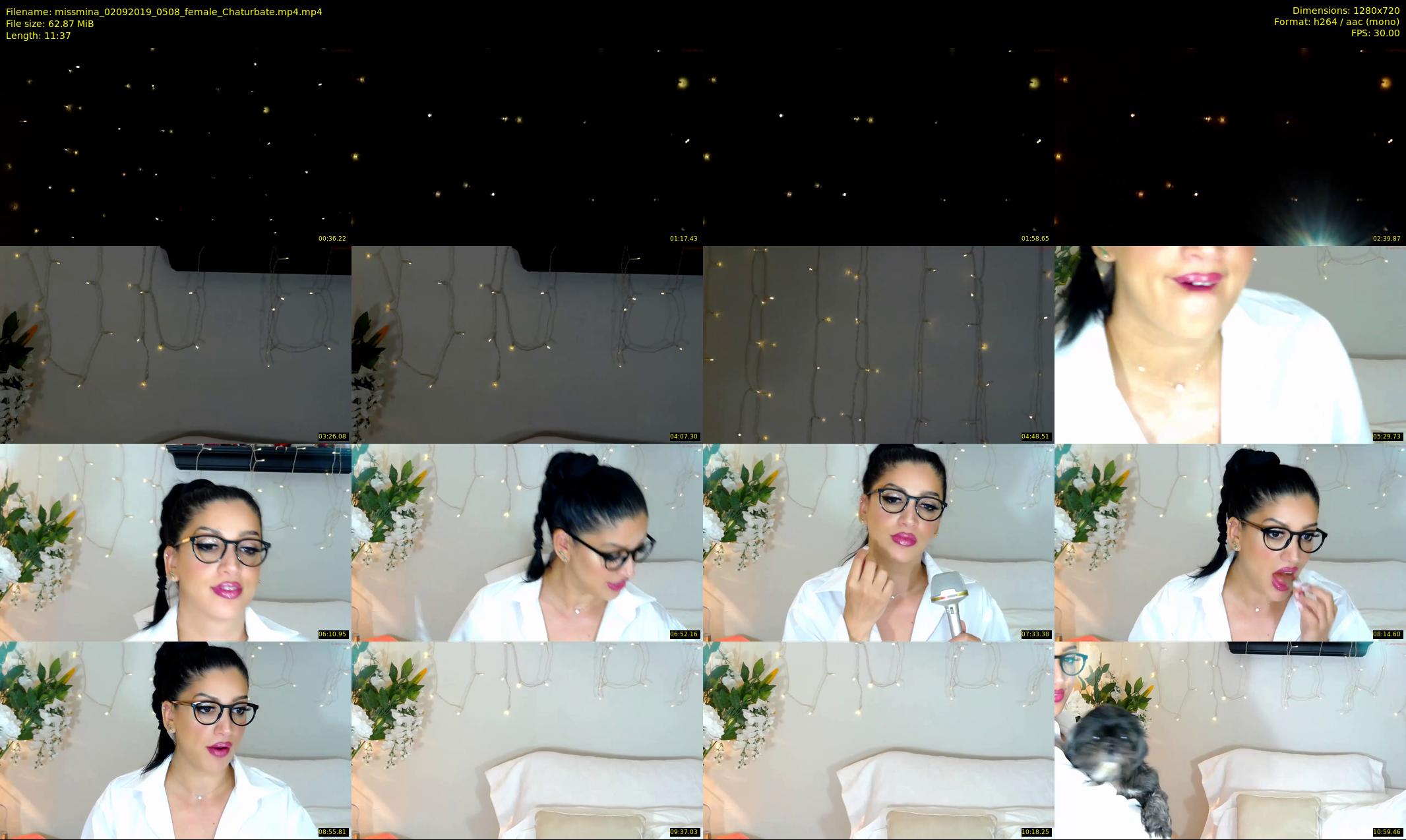 missmina — 12 minute Chaturbate female cam show recording, 720p, Sep 2, 2019