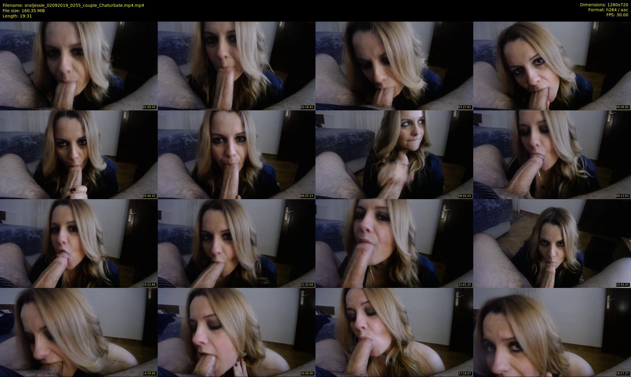 oraljessie — 20 minute Chaturbate couple cam show recording, 720p, Sep 2, 2019