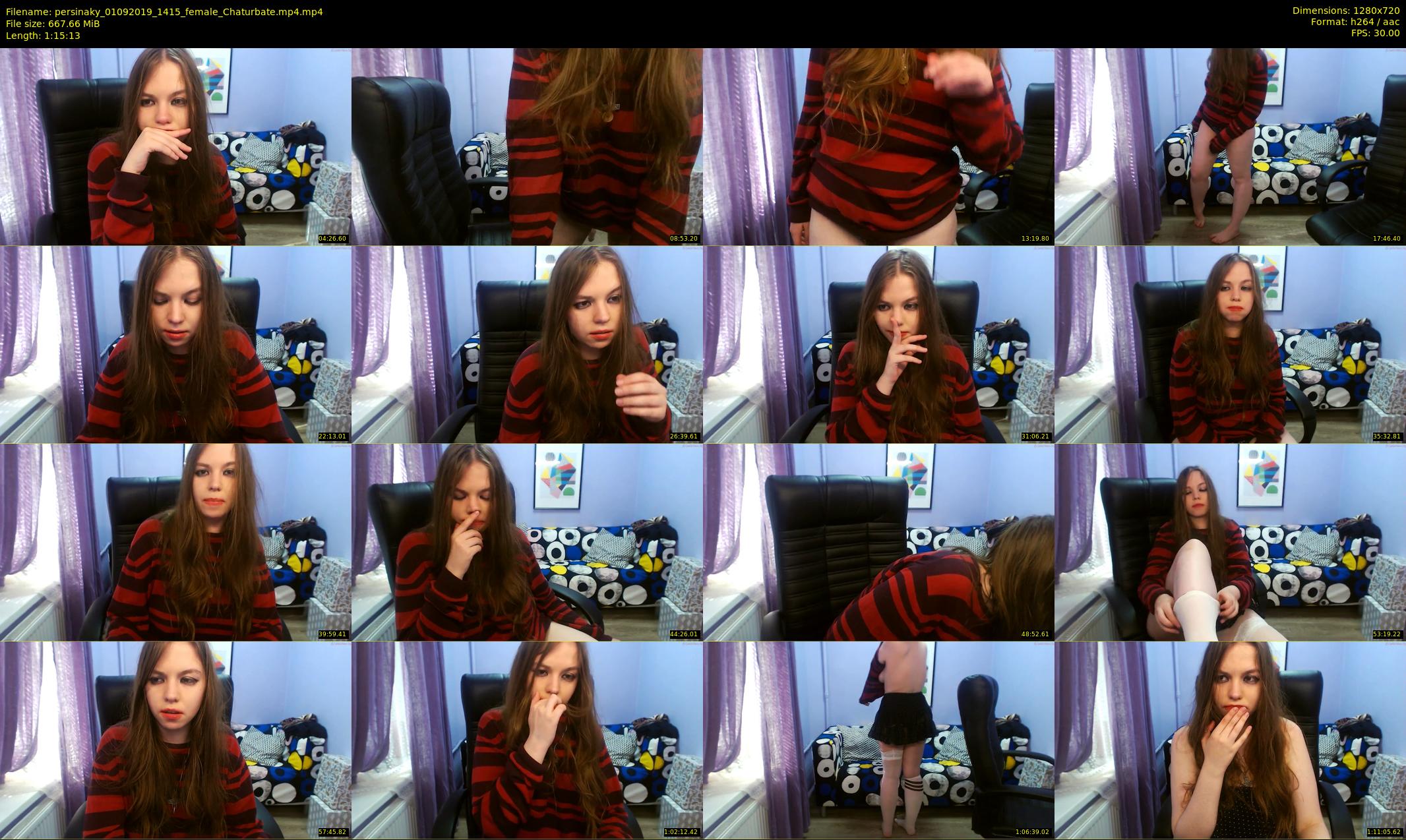 persinaky — 76 minute Chaturbate female cam show recording, 720p, Sep 1, 2019