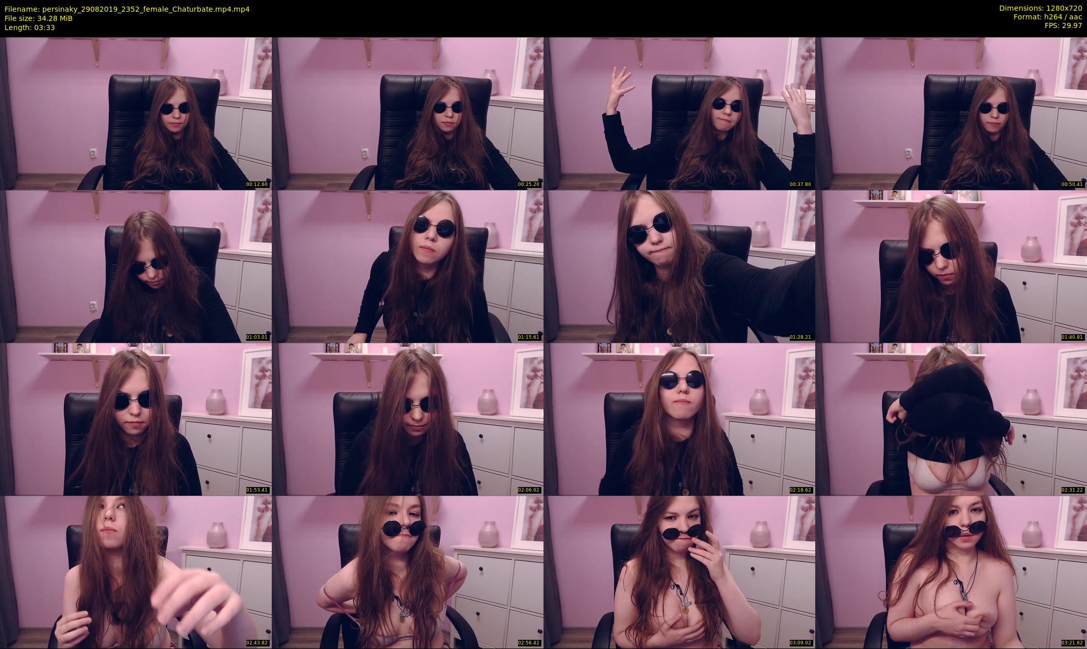 persinaky — 4 minute Chaturbate female cam show recording, 720p, Aug 29, 2019