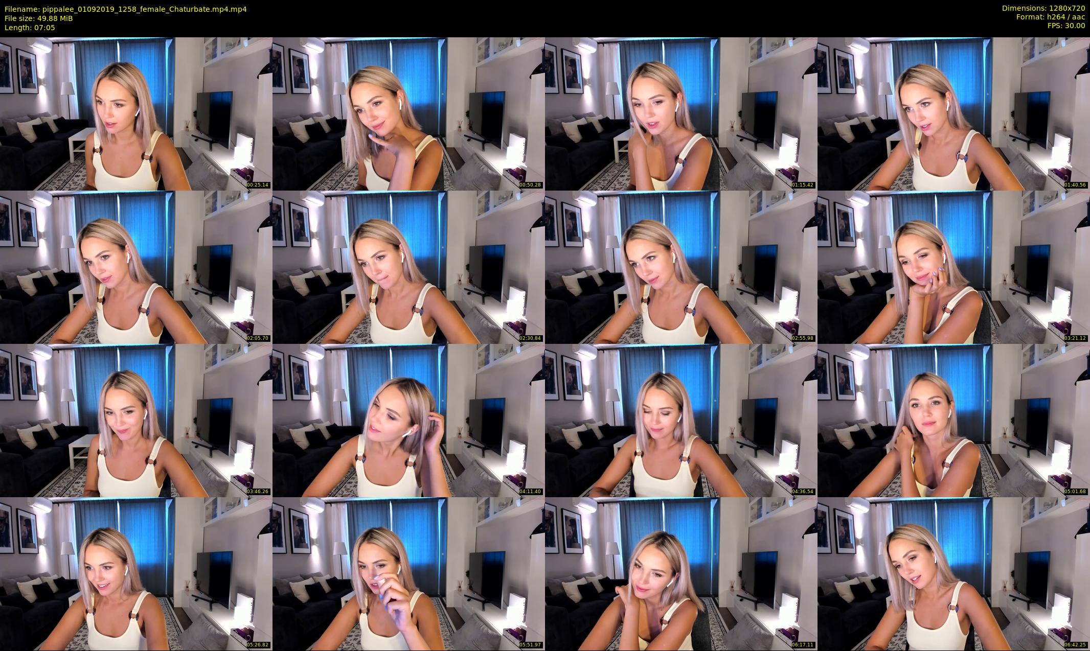 pippalee — 8 minute Chaturbate female cam show recording, 720p, Sep 1, 2019