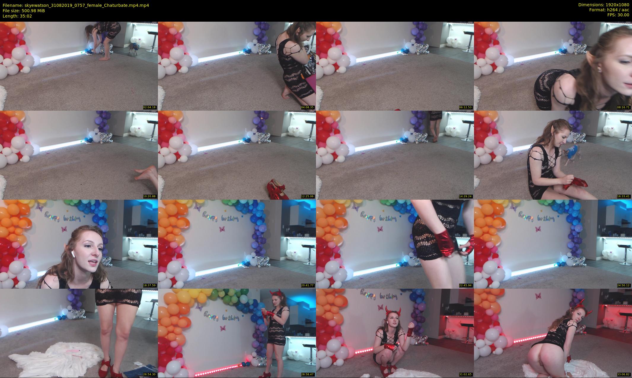 skyewatson — 36 minute Chaturbate female cam show recording, 1080p, Aug 31, 2019