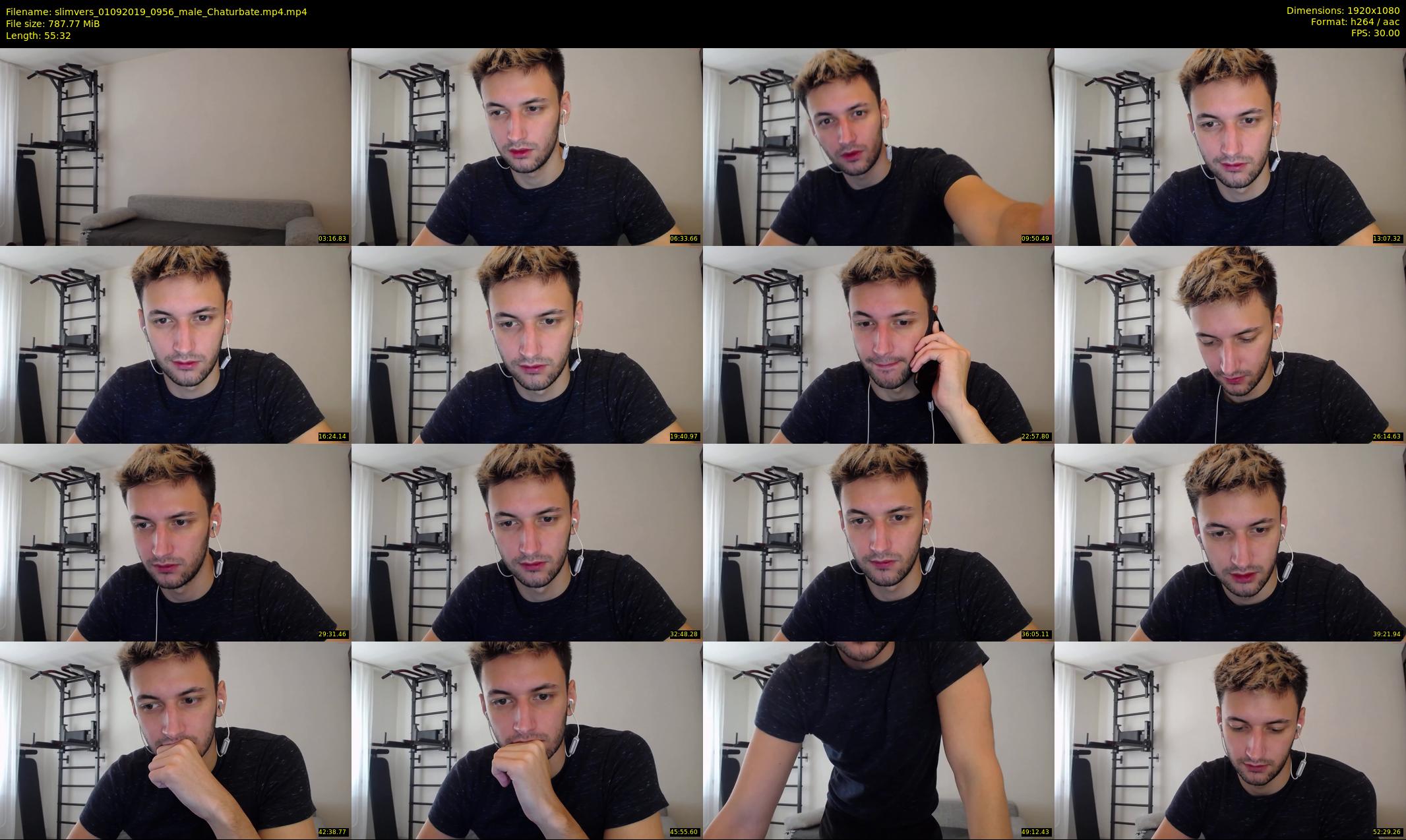 slimvers — 56 minute Chaturbate male cam show recording, 1080p, Sep 1, 2019