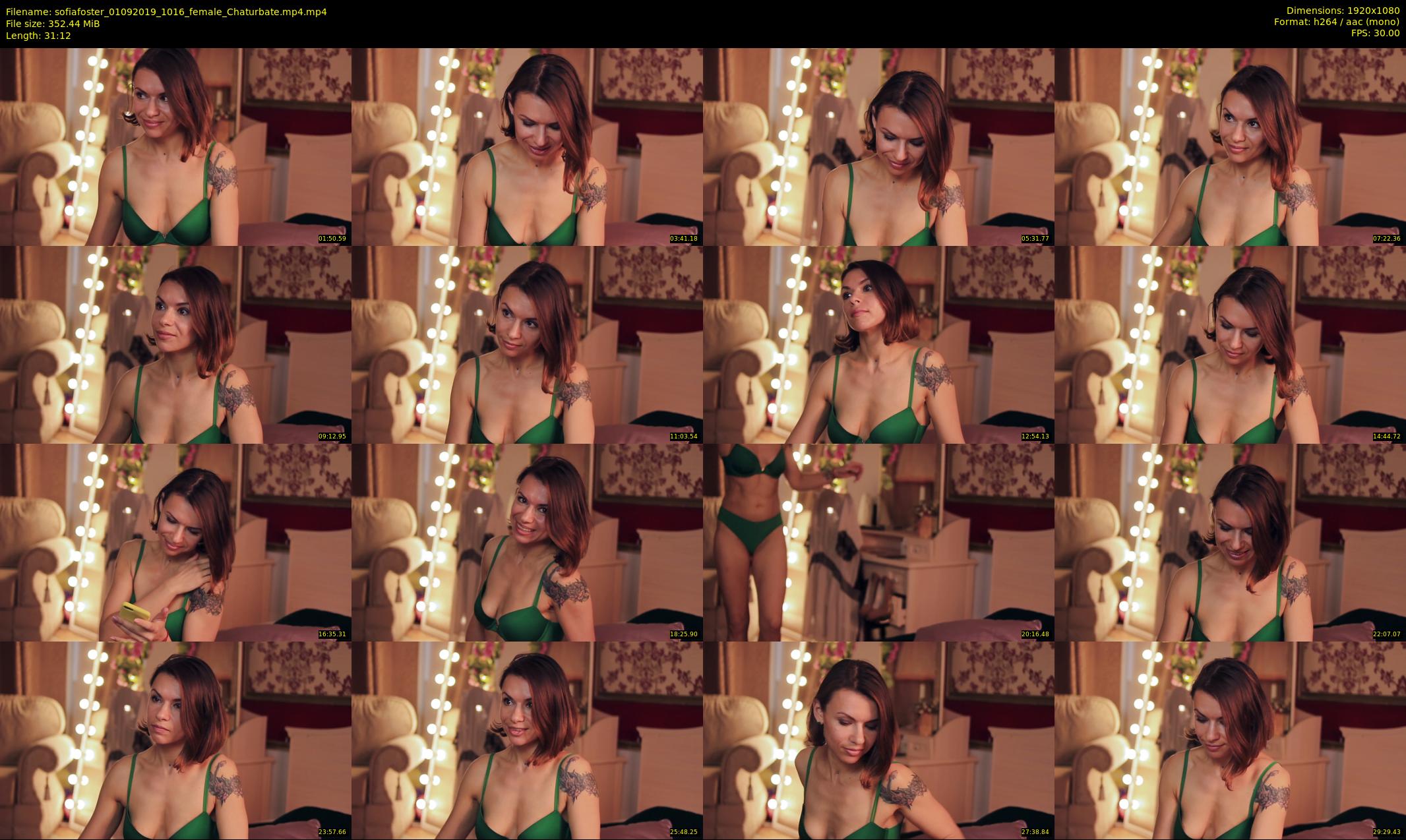 sofiafoster — 32 minute Chaturbate female cam show recording, 1080p, Sep 1, 2019