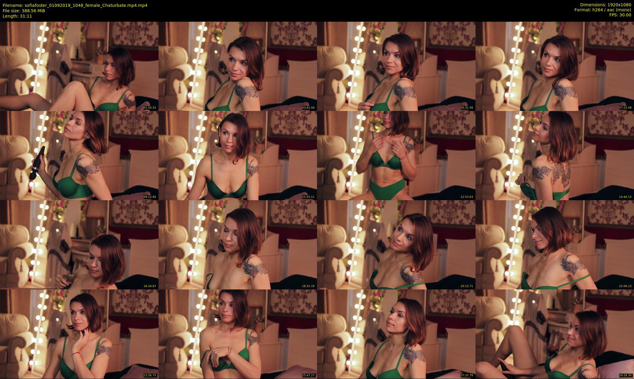 sofiafoster — 32 minute Chaturbate female cam show recording, 1080p, Sep 1, 2019