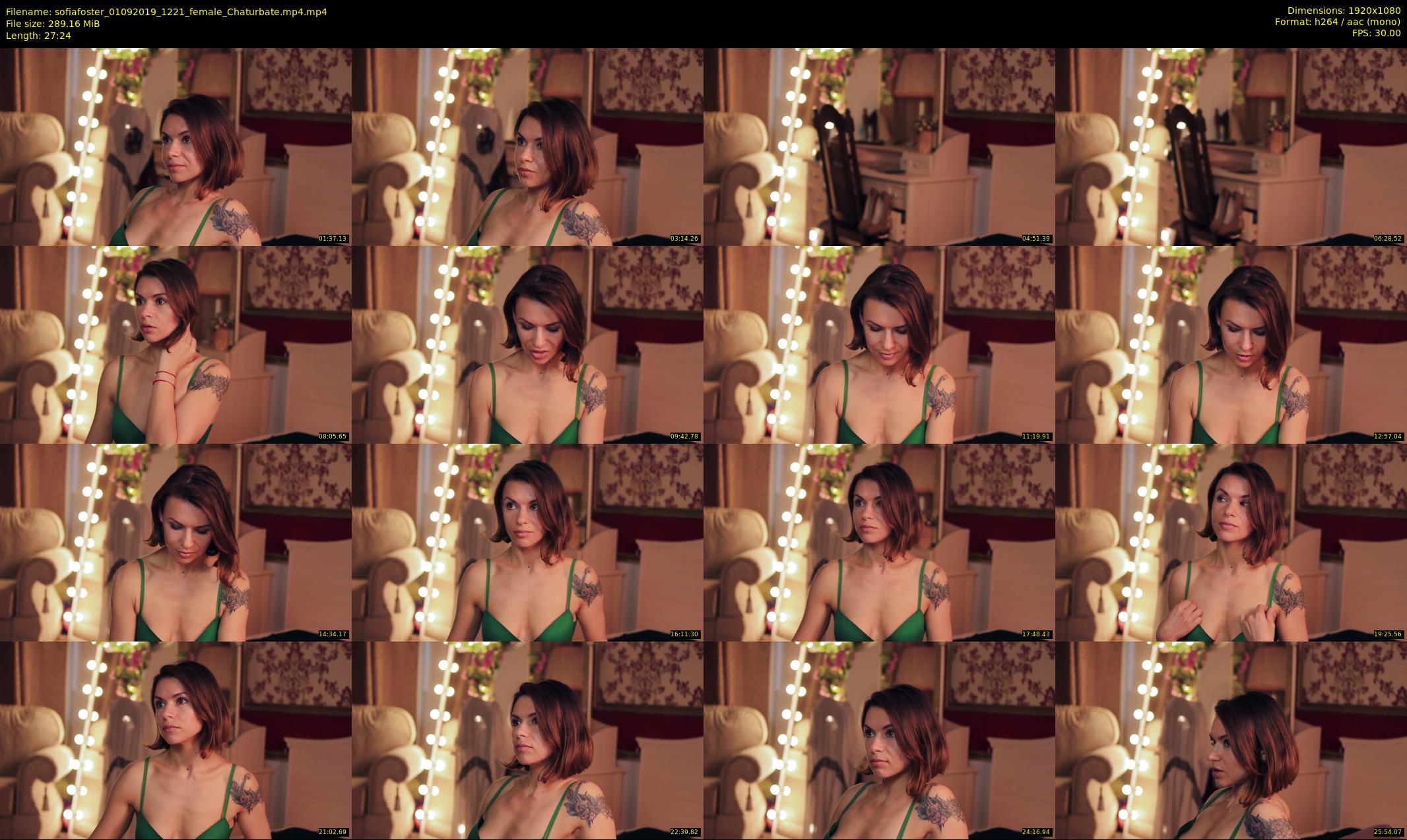 sofiafoster — 28 minute Chaturbate female cam show recording, 1080p, Sep 1, 2019