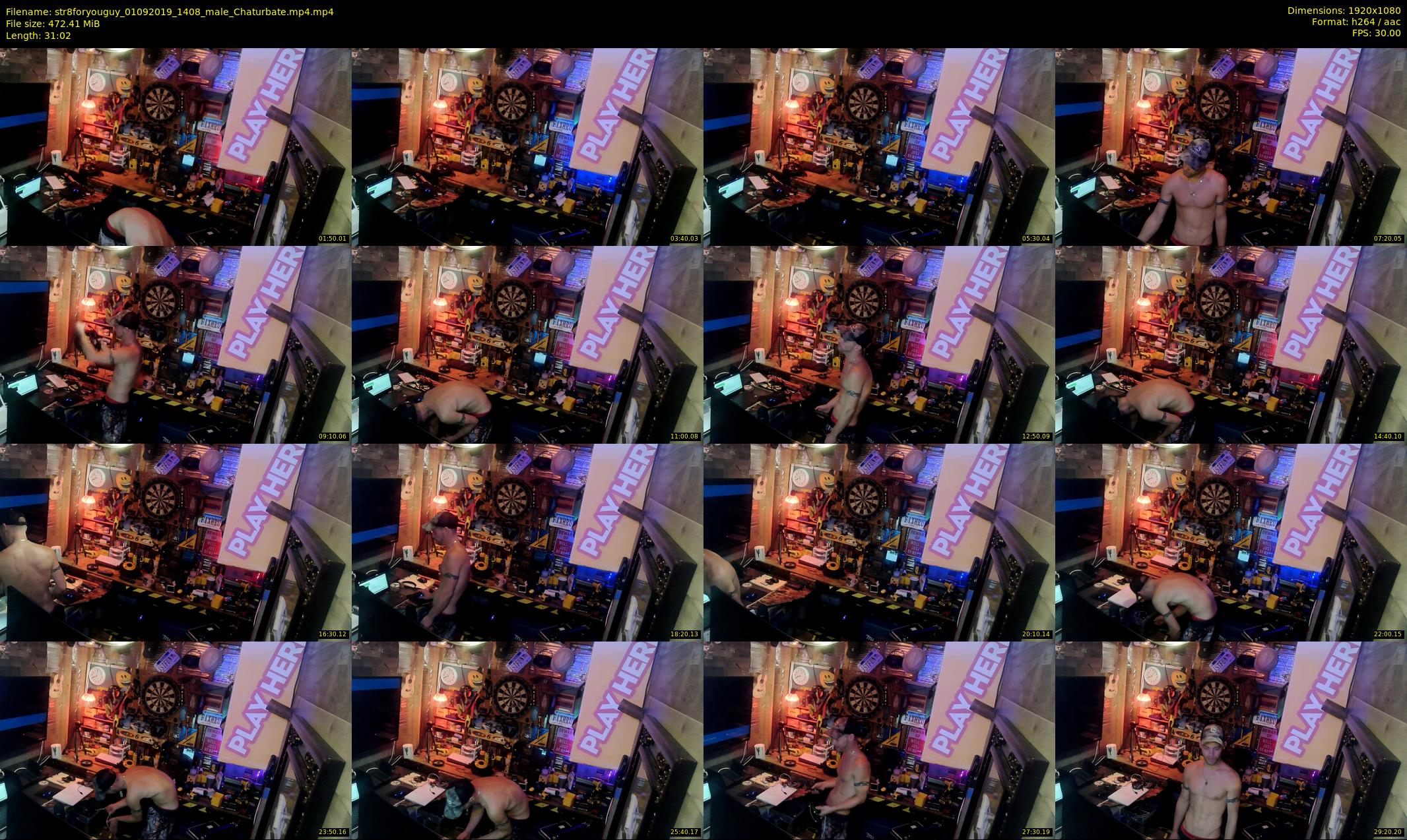 str8foryouguy — 32 minute Chaturbate male cam show recording, 1080p, Sep 1, 2019