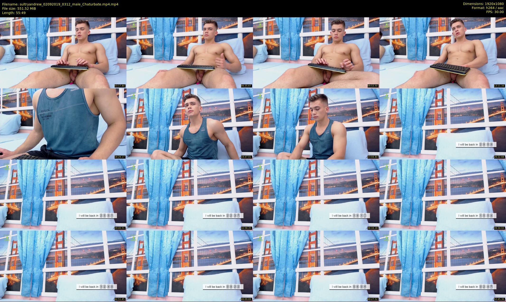 sultryandrew — 56 minute Chaturbate male cam show recording, 1080p, Sep 2, 2019