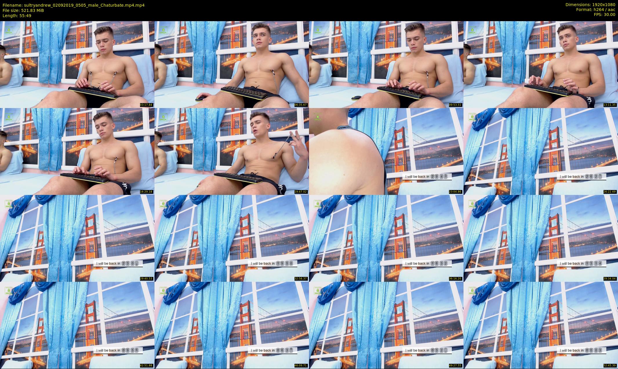 sultryandrew — 56 minute Chaturbate male cam show recording, 1080p, Sep 2, 2019