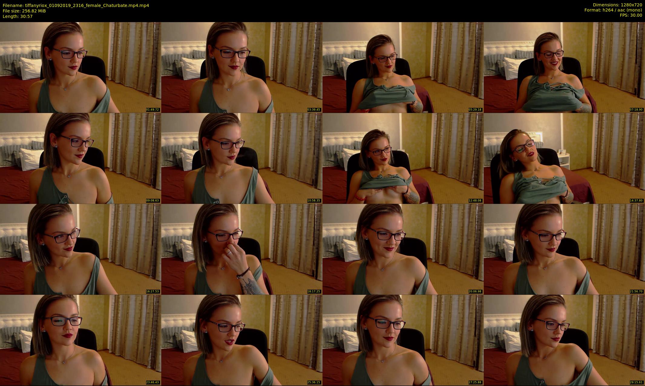 tiffanyriox — 31 minute Chaturbate female cam show recording, 720p, Sep 1, 2019