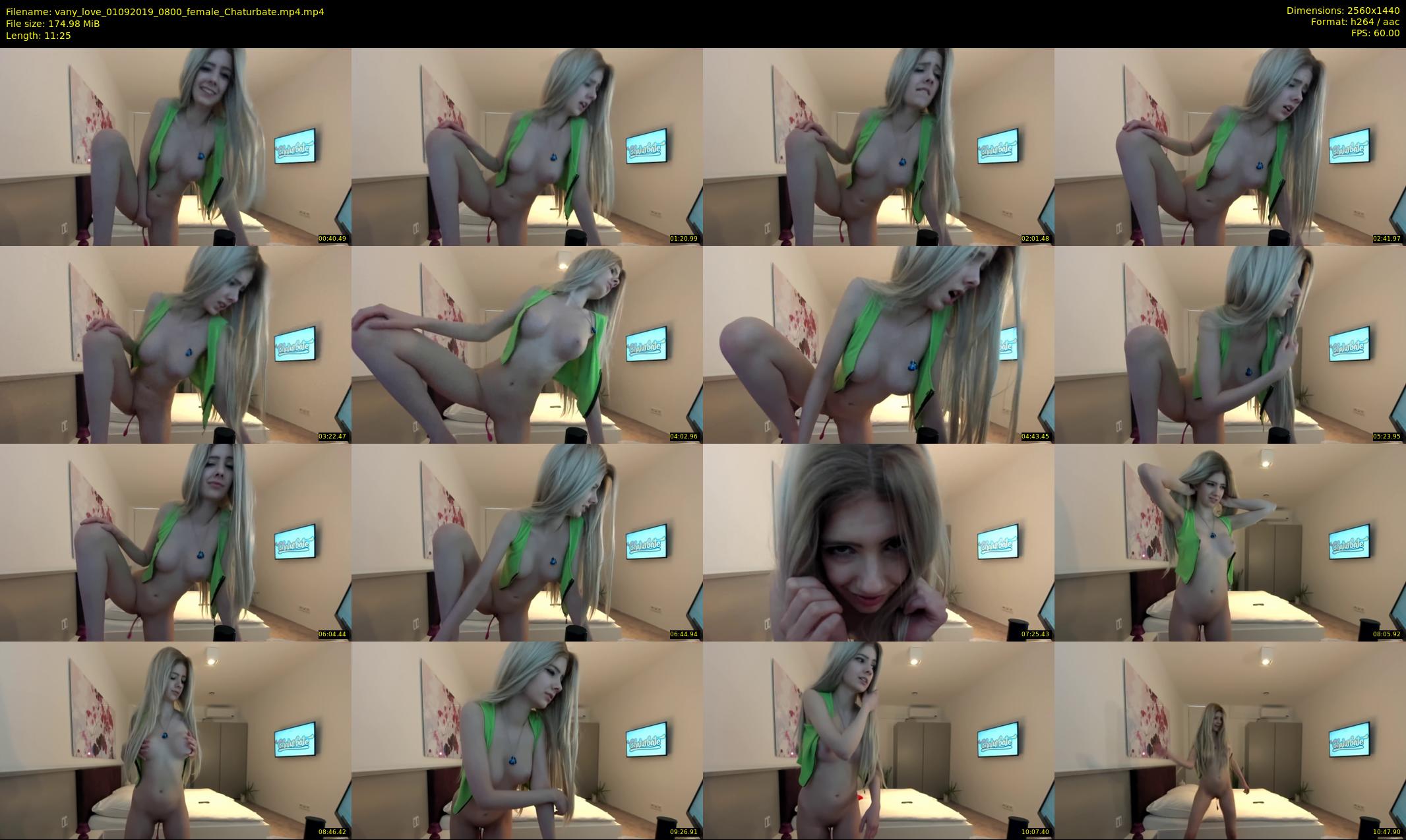 vany_love — 12 minute Chaturbate female cam show recording, 1080p, Sep 1, 2019