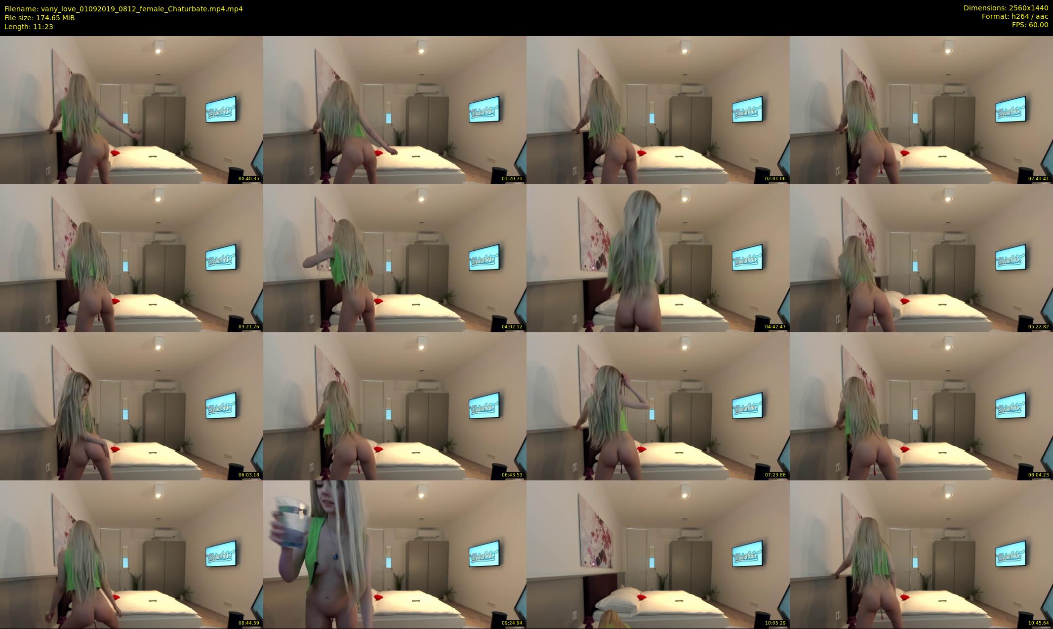 vany_love — 12 minute Chaturbate female cam show recording, 1080p, Sep 1, 2019