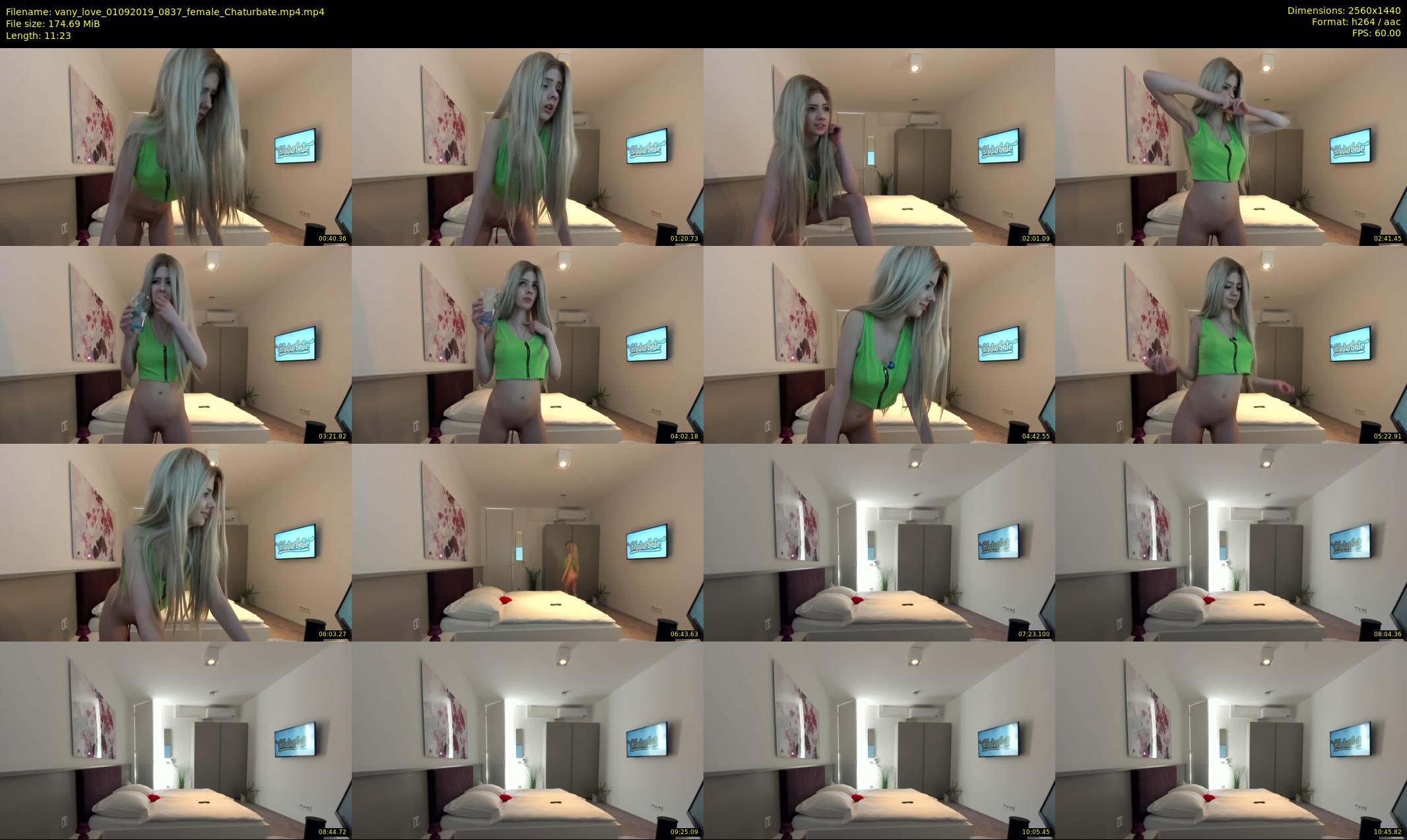 vany_love — 12 minute Chaturbate female cam show recording, 1080p, Sep 1, 2019