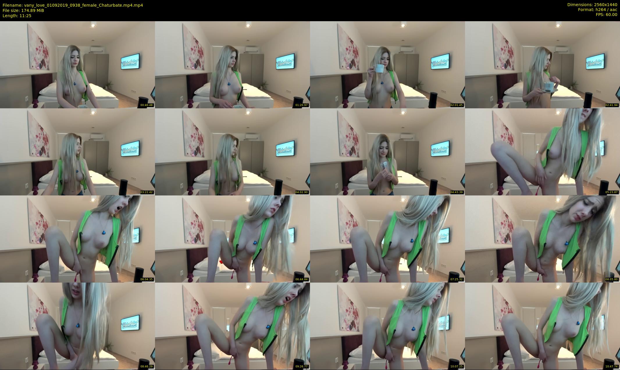 vany_love — 12 minute Chaturbate female cam show recording, 1080p, Sep 1, 2019