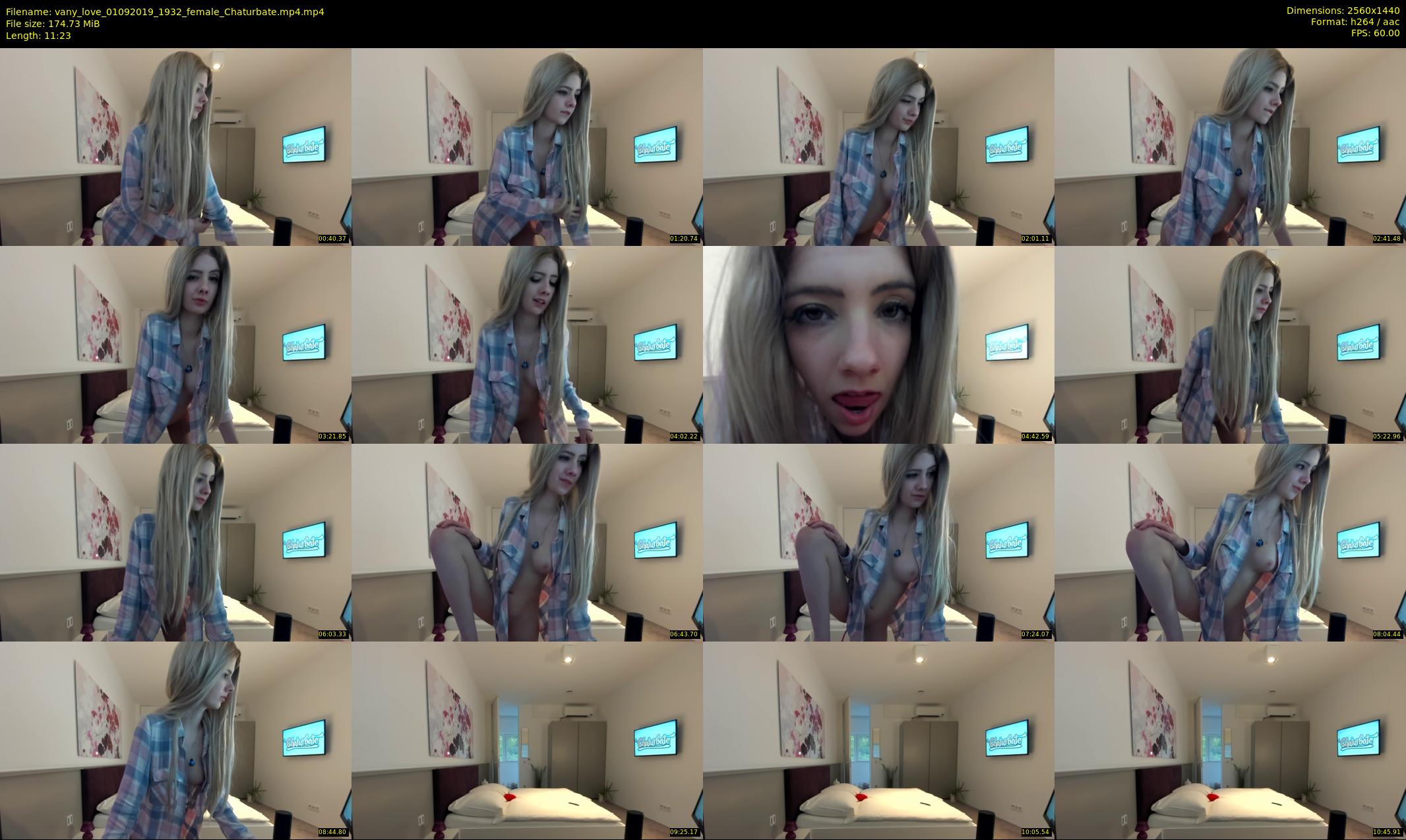 vany_love — 12 minute Chaturbate female cam show recording, 1080p, Sep 1, 2019