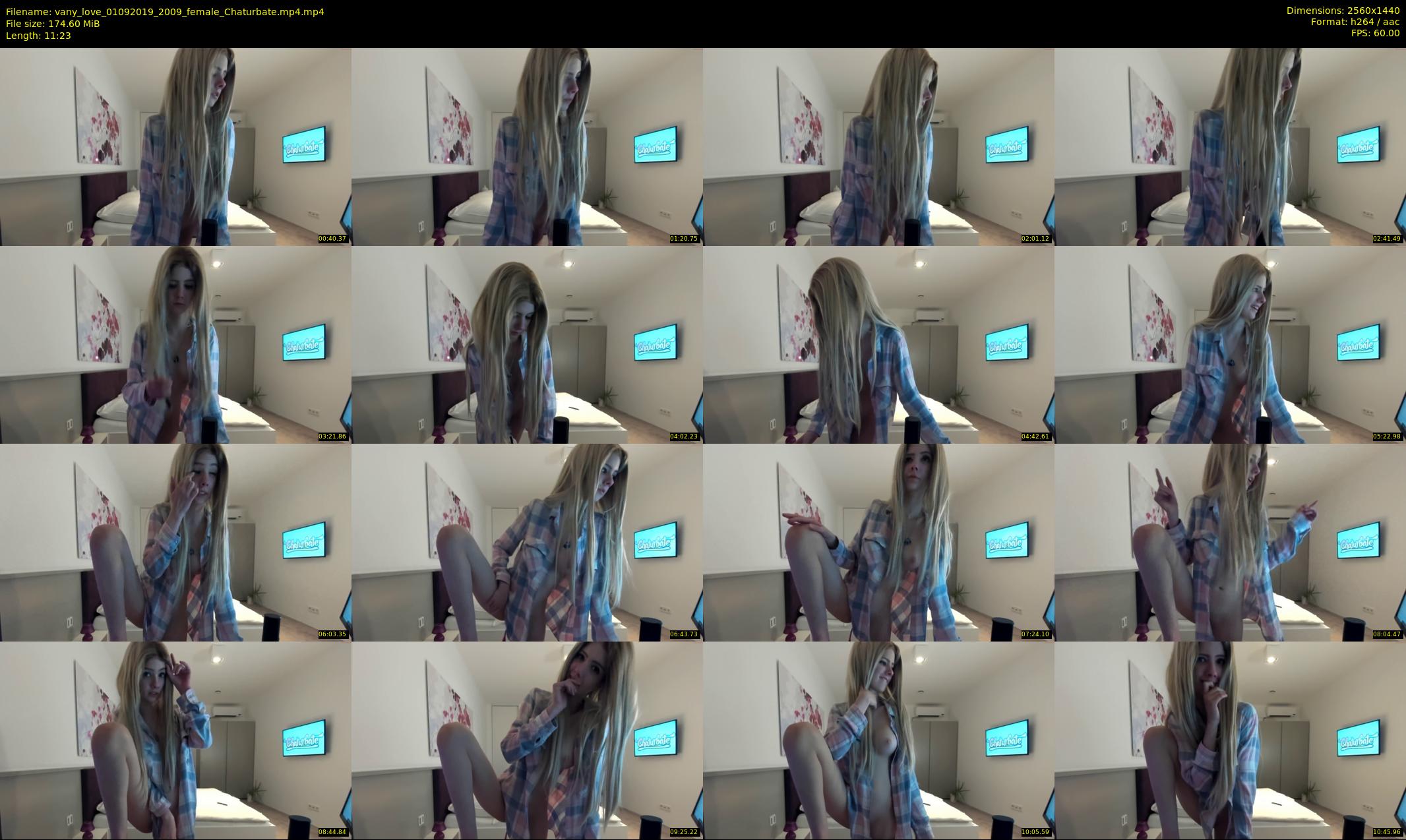 vany_love — 12 minute Chaturbate female cam show recording, 1080p, Sep 1, 2019
