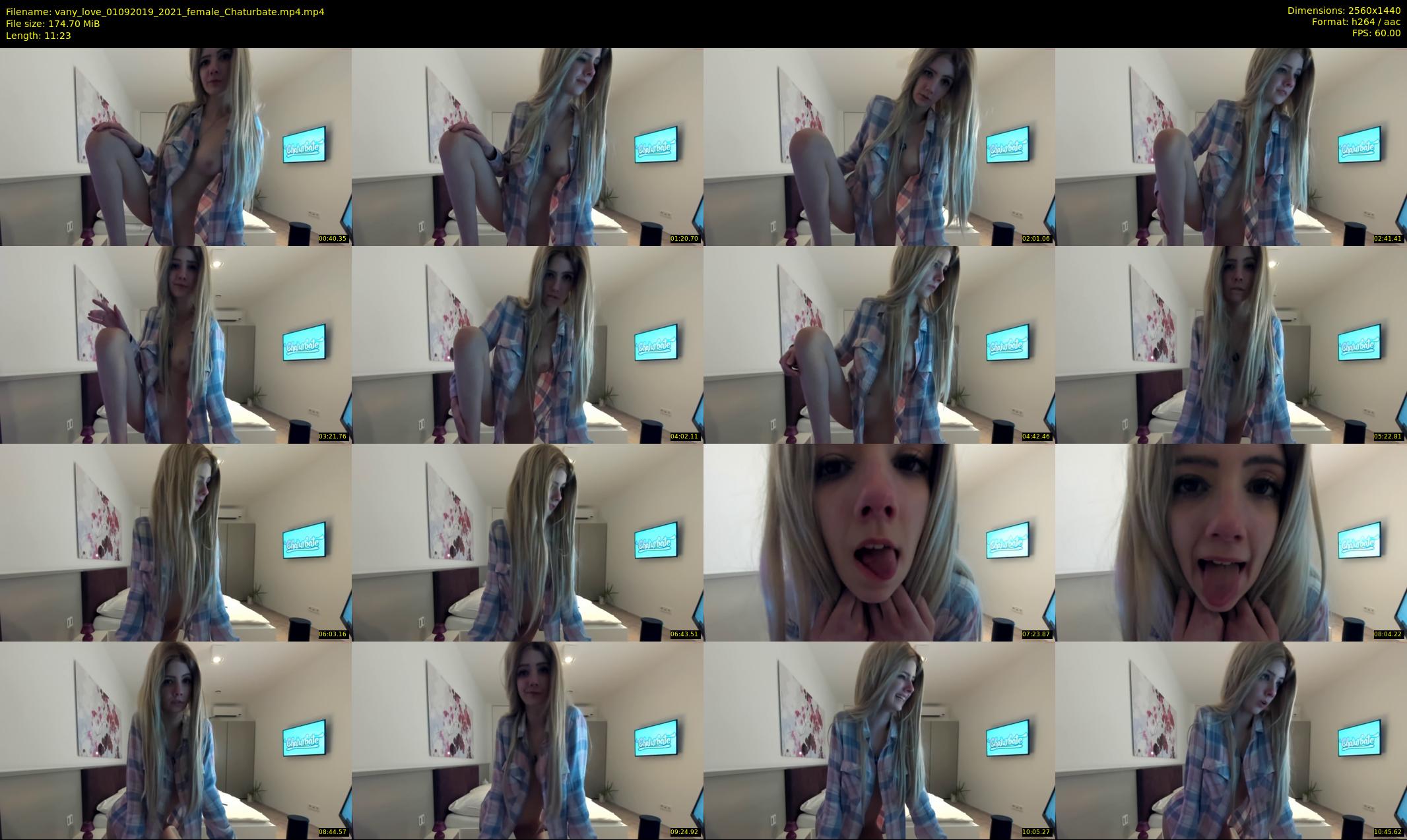 vany_love — 12 minute Chaturbate female cam show recording, 1080p, Sep 1, 2019