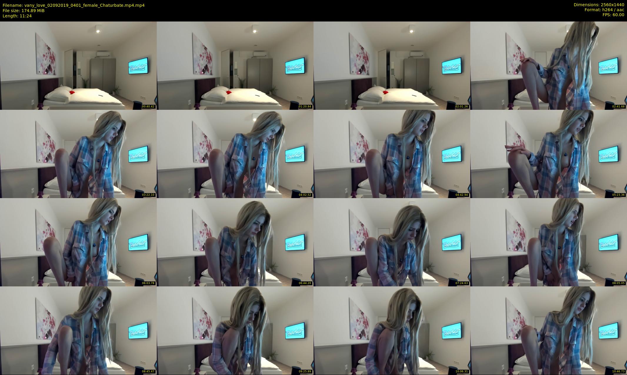 vany_love — 12 minute Chaturbate female cam show recording, 1080p, Sep 2, 2019