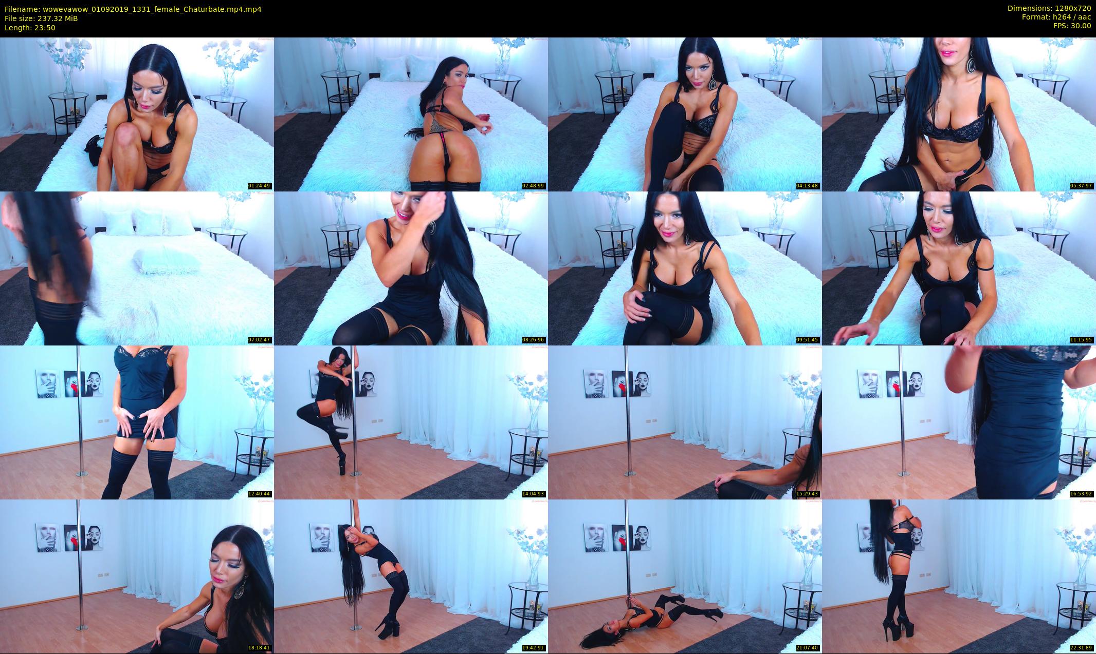 wowevawow — 24 minute Chaturbate female cam show recording, 720p, Sep 1, 2019