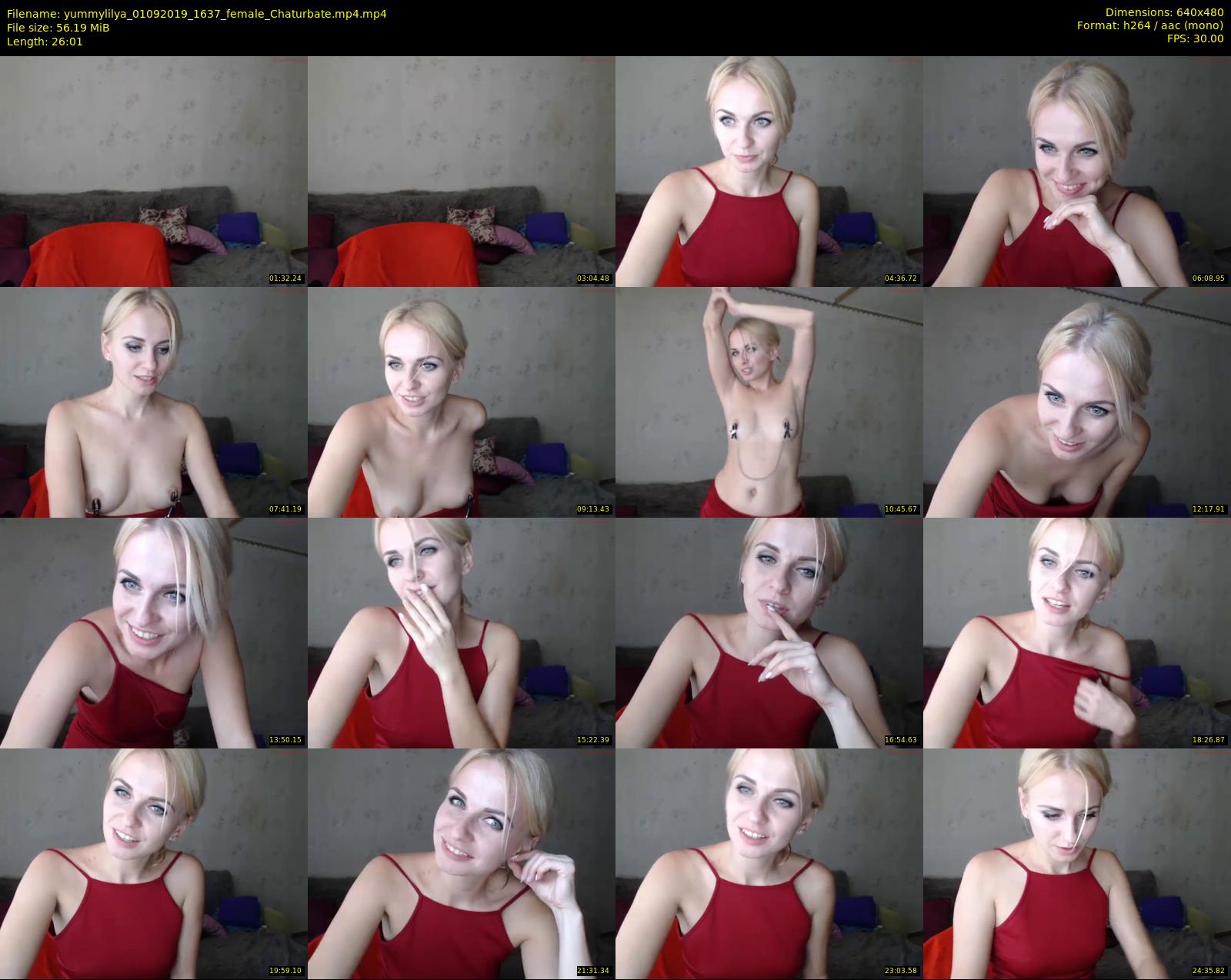 yummylilya — 27 minute Chaturbate female cam show recording, 480p, Sep 1, 2019
