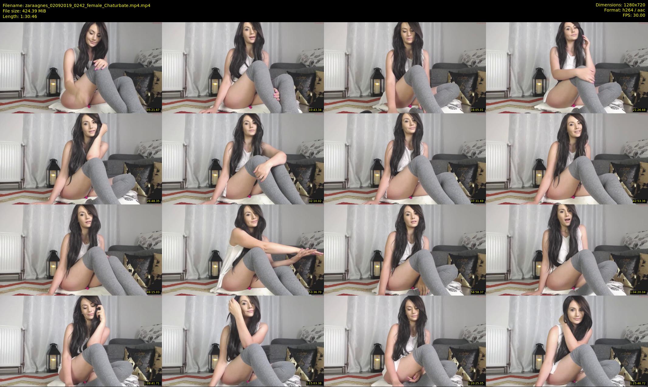 zaraagnes — 91 minute Chaturbate female cam show recording, 720p, Sep 2, 2019