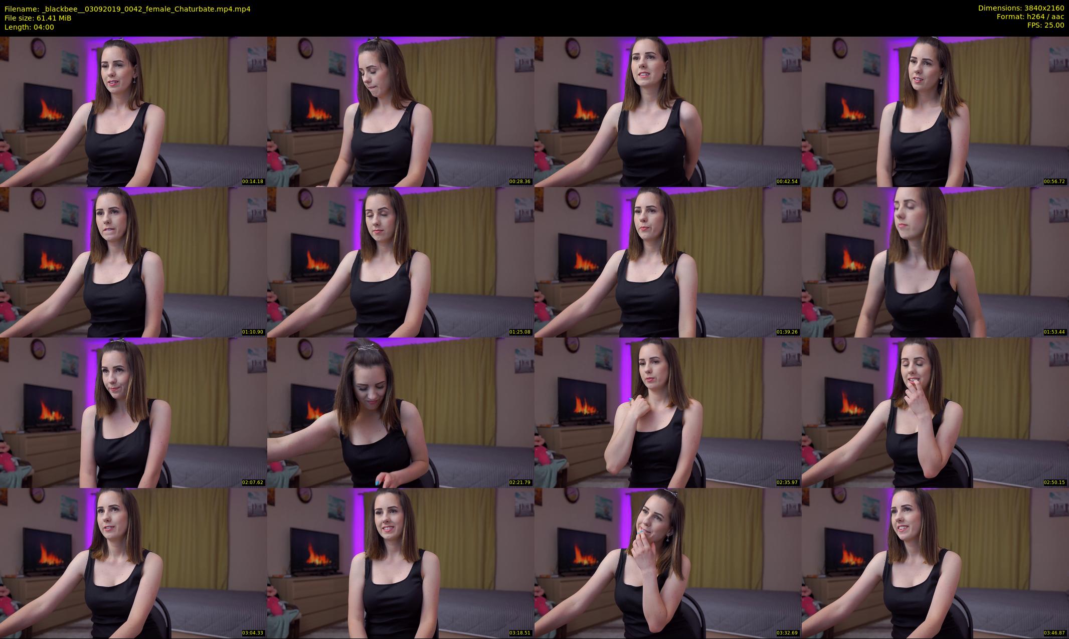 _blackbee_ — 4 minute Chaturbate female cam show recording, 4K, Sep 3, 2019