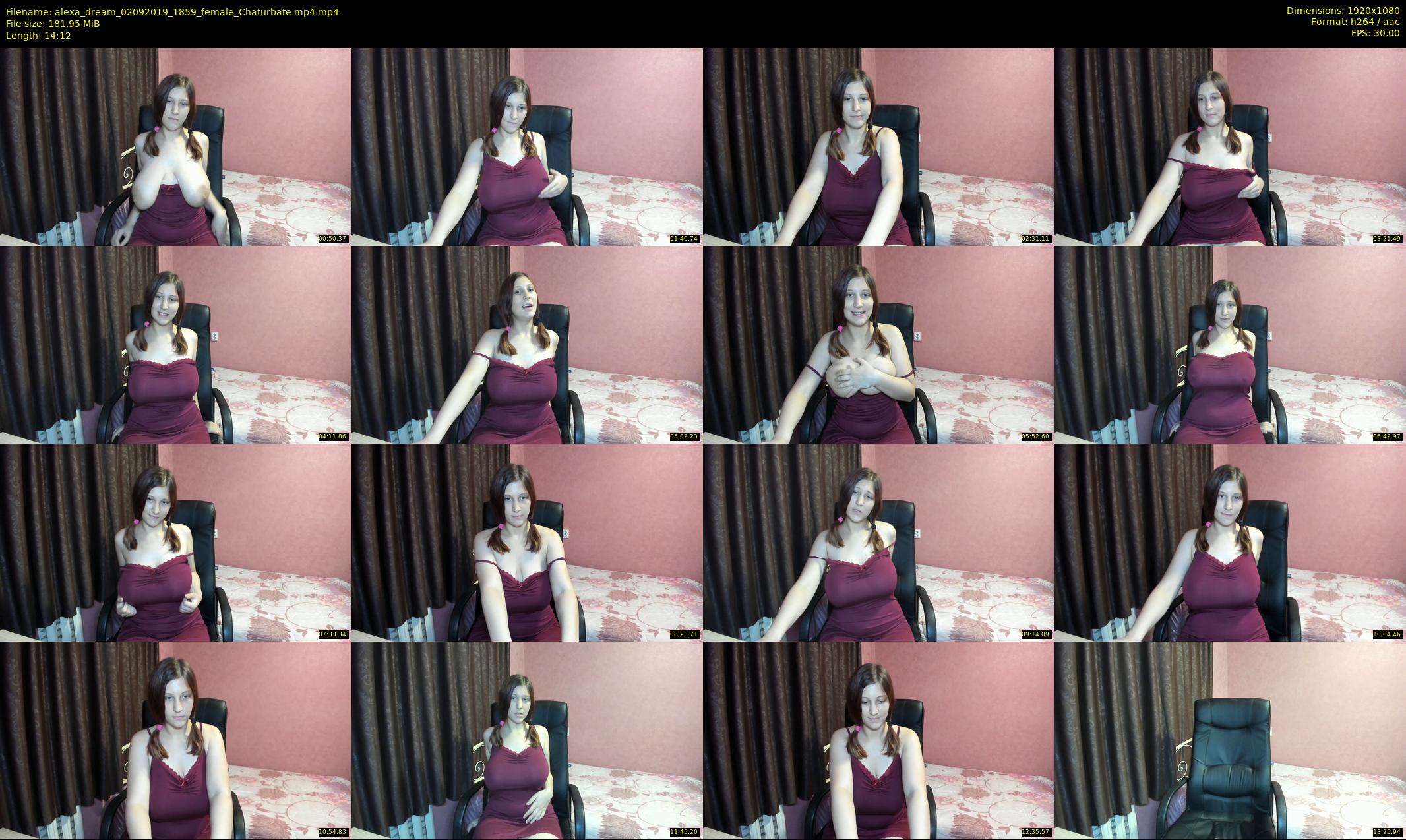 alexa_dream — 15 minute Chaturbate female cam show recording, 1080p, Sep 2, 2019