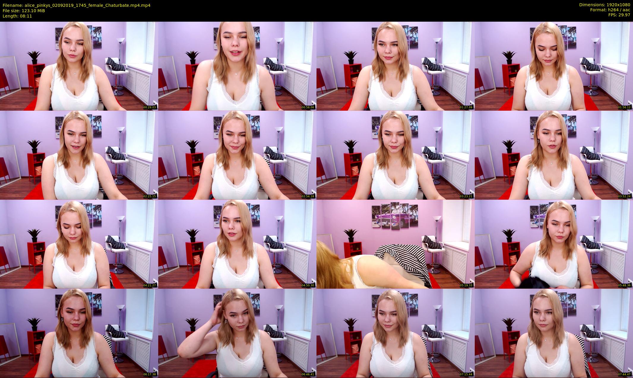 alice_pinkys — 9 minute Chaturbate female cam show recording, 1080p, Sep 2, 2019