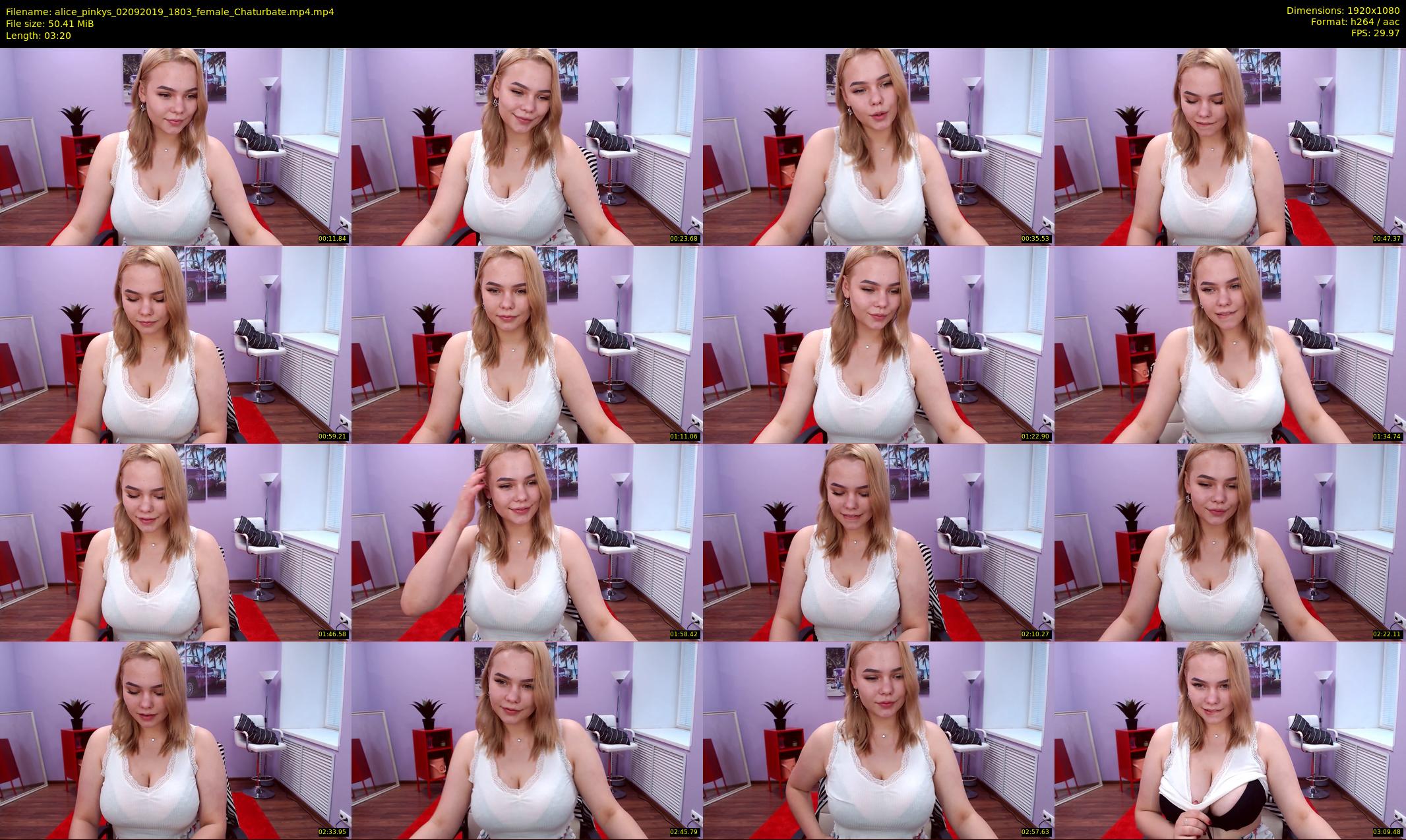 alice_pinkys — 4 minute Chaturbate female cam show recording, 1080p, Sep 2, 2019
