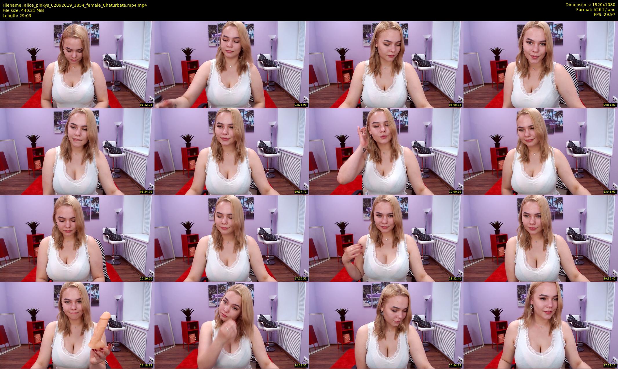 alice_pinkys — 30 minute Chaturbate female cam show recording, 1080p, Sep 2, 2019