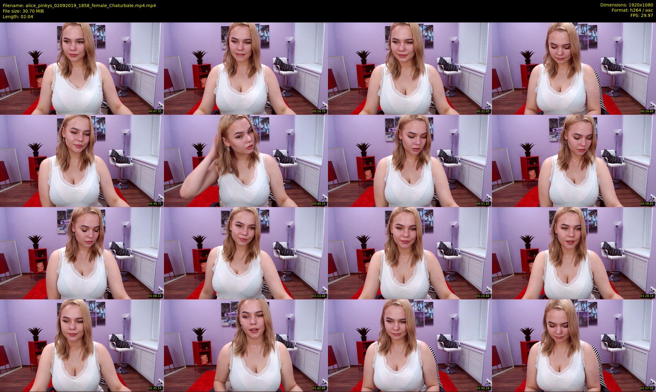alice_pinkys — 3 minute Chaturbate female cam show recording, 1080p, Sep 2, 2019