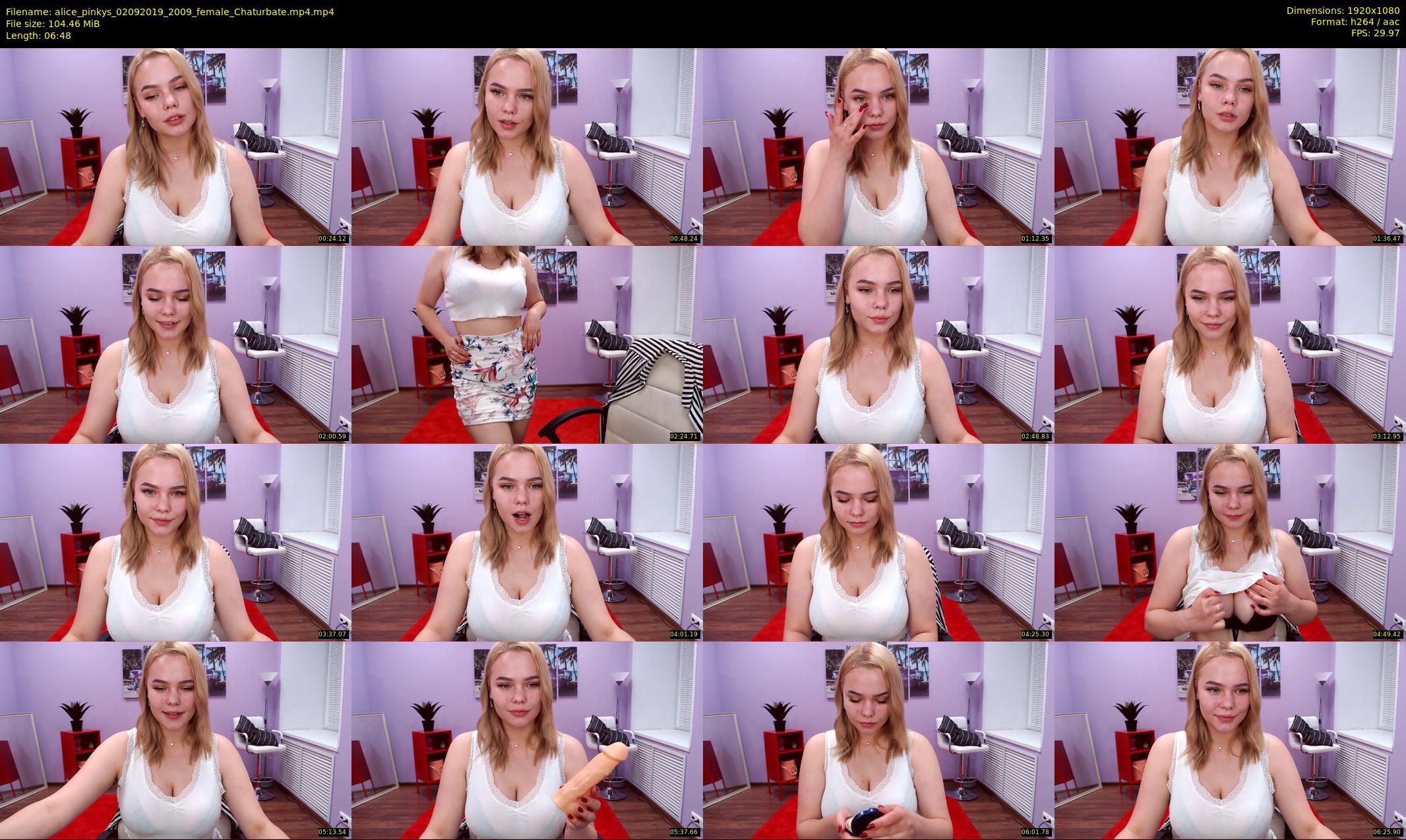 alice_pinkys — 7 minute Chaturbate female cam show recording, 1080p, Sep 2, 2019