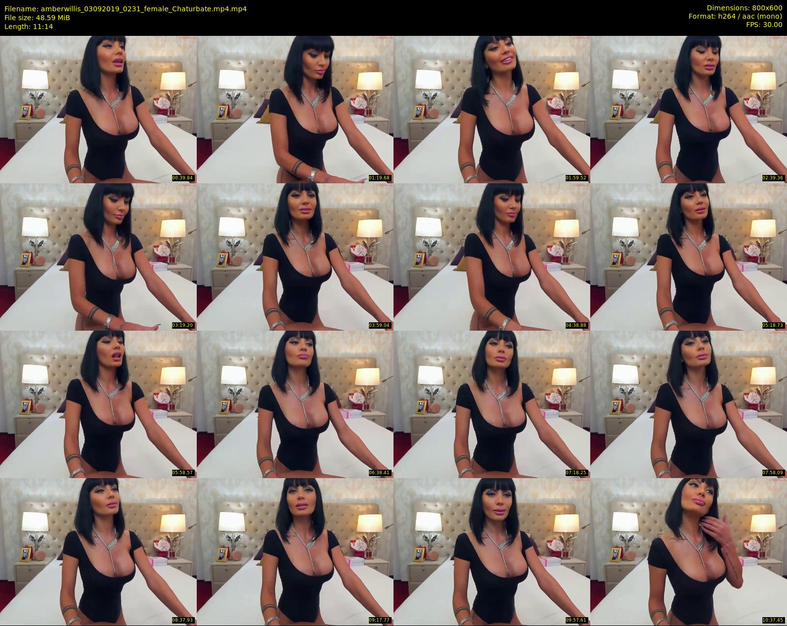 amberwillis — 12 minute Chaturbate female cam show recording, 480p, Sep 3, 2019