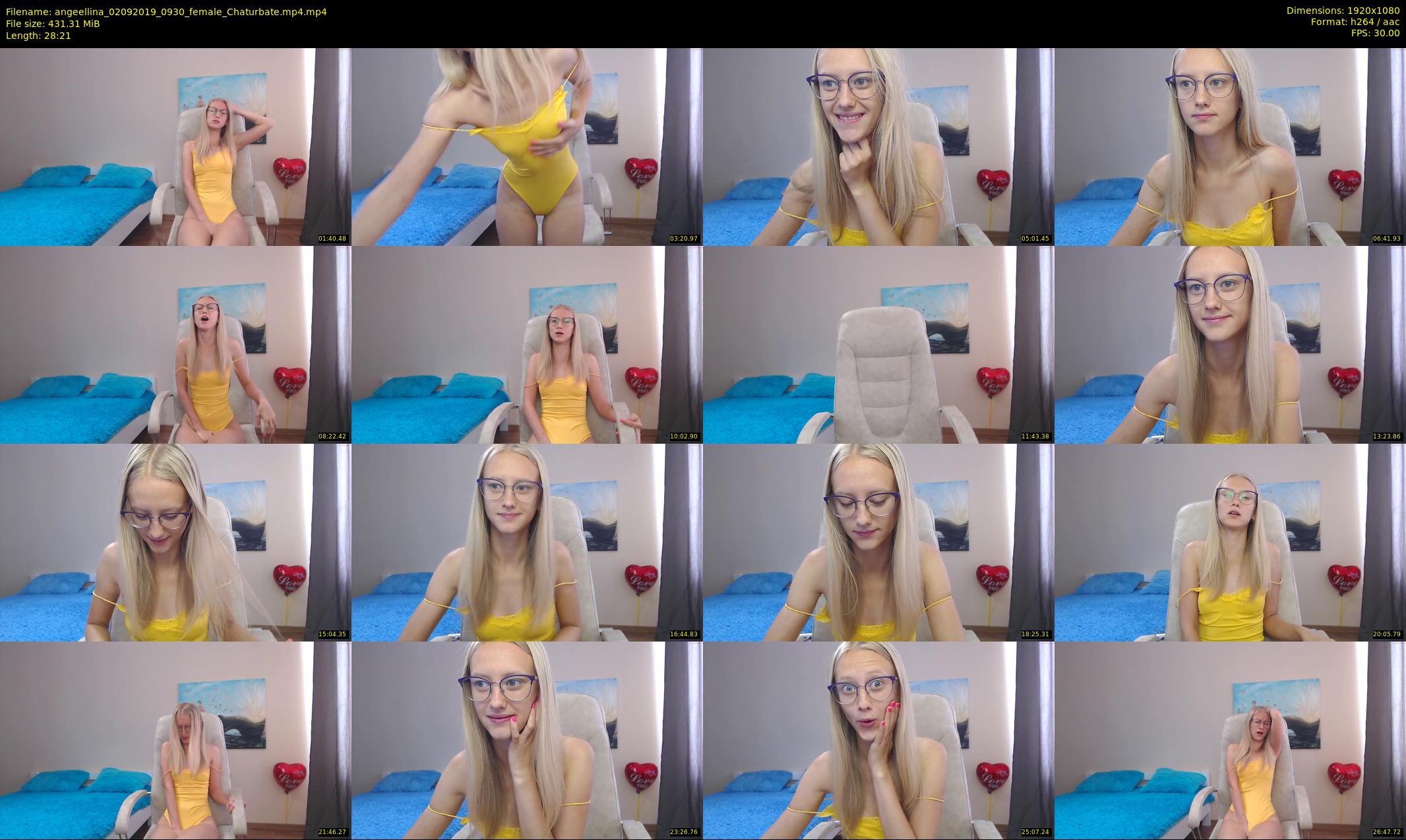 angeellina — 29 minute Chaturbate female cam show recording, 1080p, Sep 2, 2019