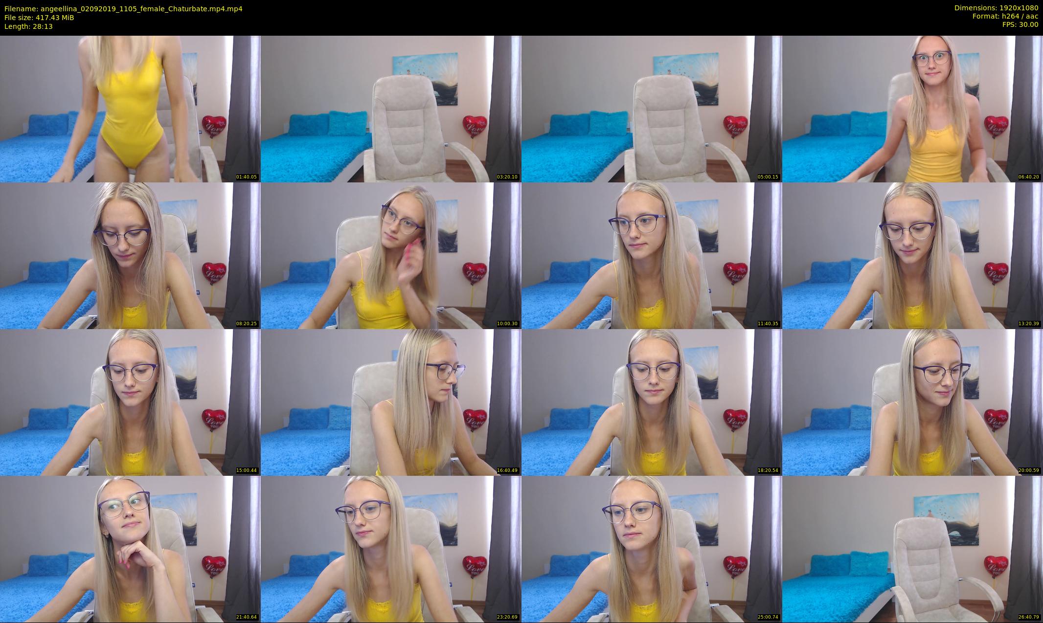 angeellina — 29 minute Chaturbate female cam show recording, 1080p, Sep 2, 2019