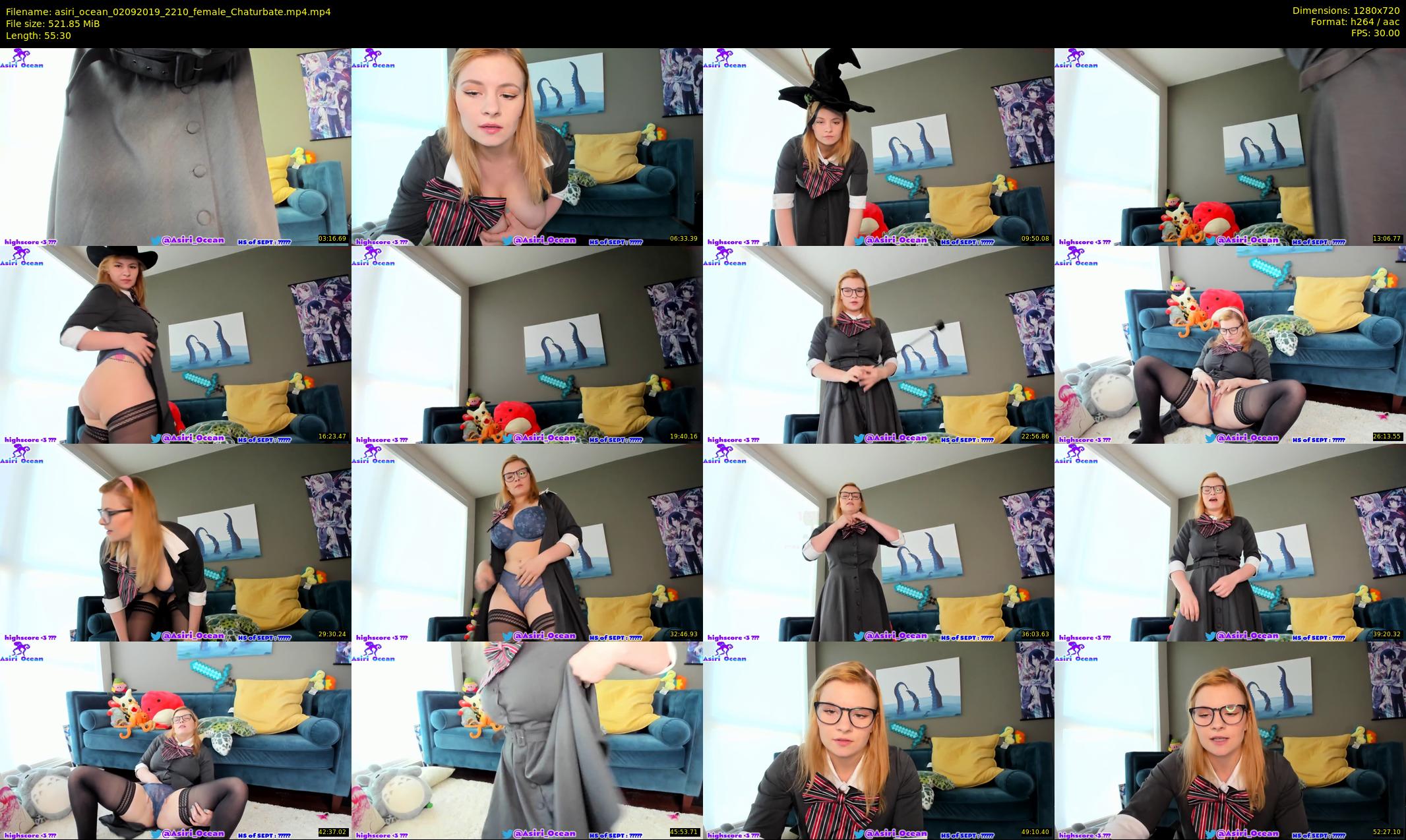 asiri_ocean — 56 minute Chaturbate female cam show recording, 720p, Sep 2, 2019