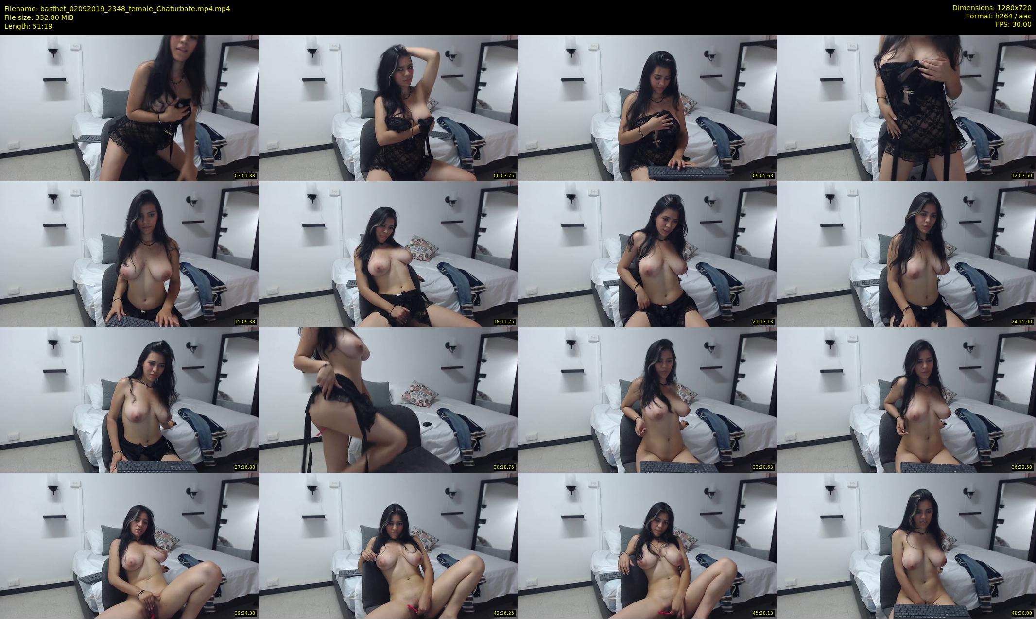 basthet — 52 minute Chaturbate female cam show recording, 720p, Sep 2, 2019